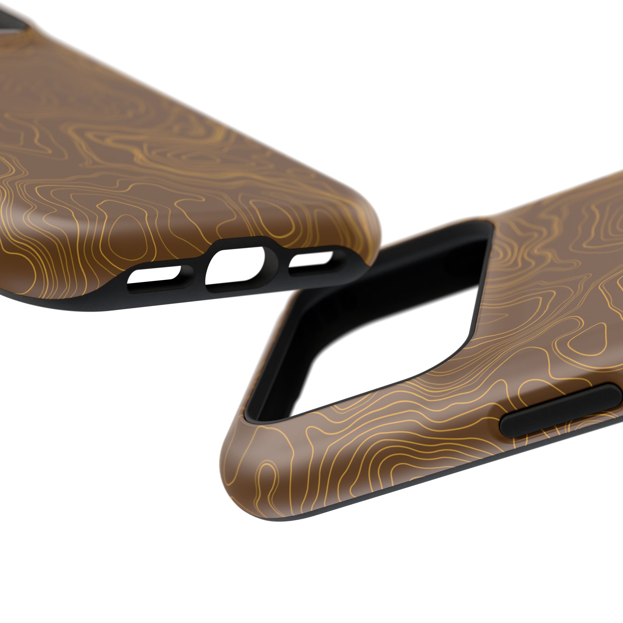 Brown Firebrush Topo MagSafe Phone Case - Gorilla Dirt Brown Firebrush Topo MagSafe Phone Case - Image 51