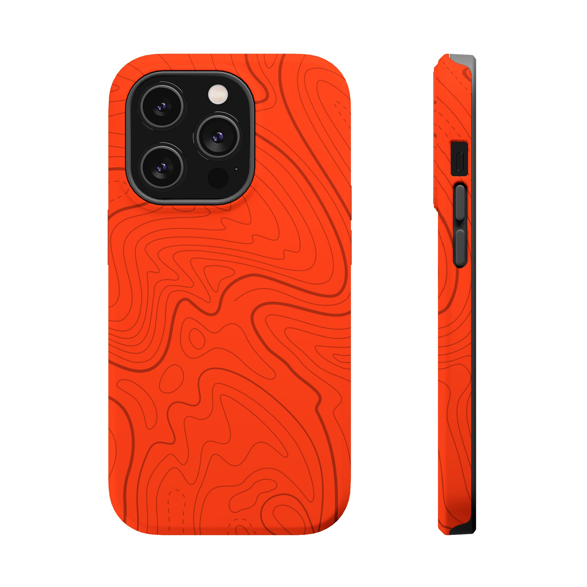 Topo Hunter Orange MagSafe Phone Case - Gorilla Dirt Topo Hunter Orange MagSafe Phone Case - Image 3