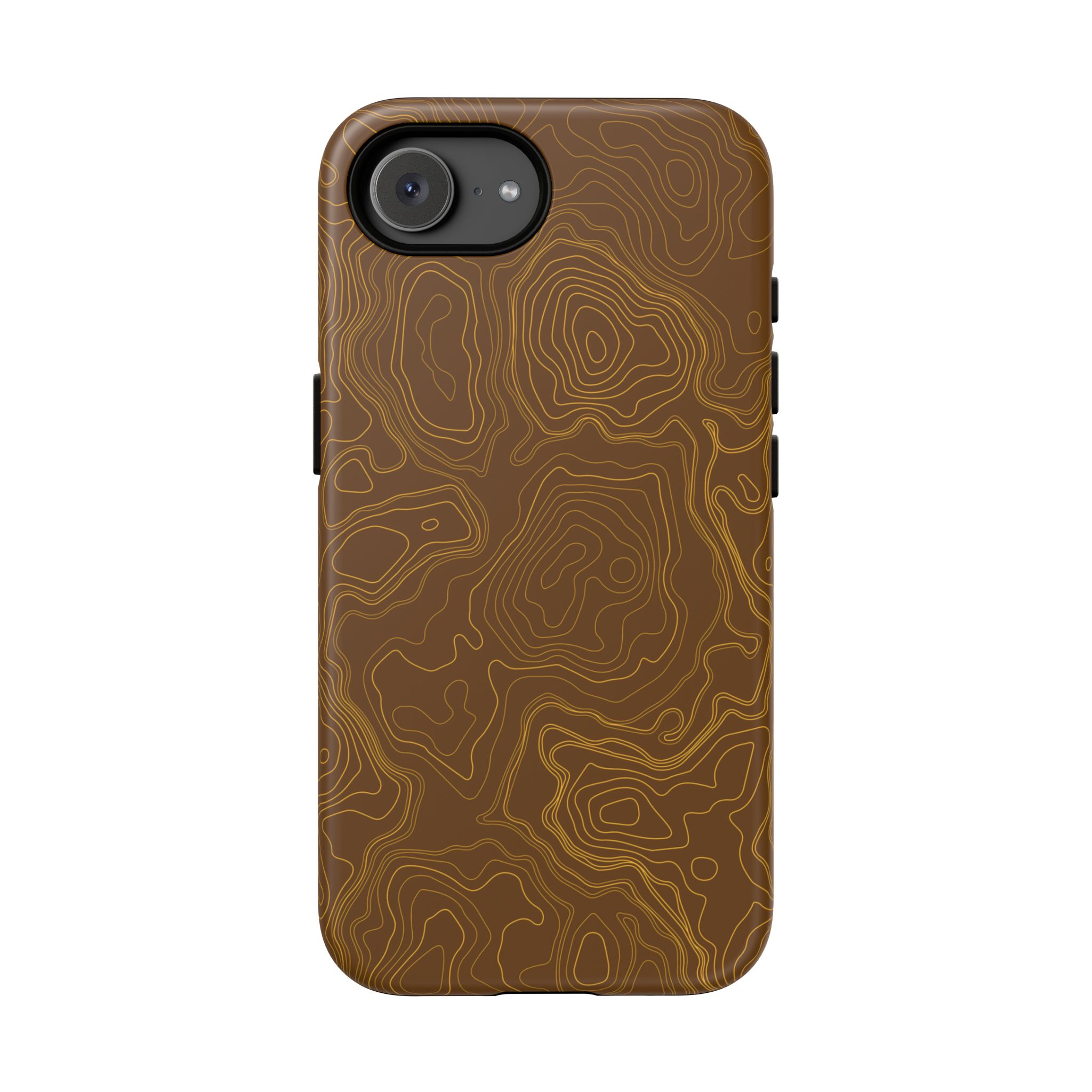 Brown Firebrush Topo Phone Case - Gorilla Dirt Brown Firebrush Topo Phone Case - Image 83
