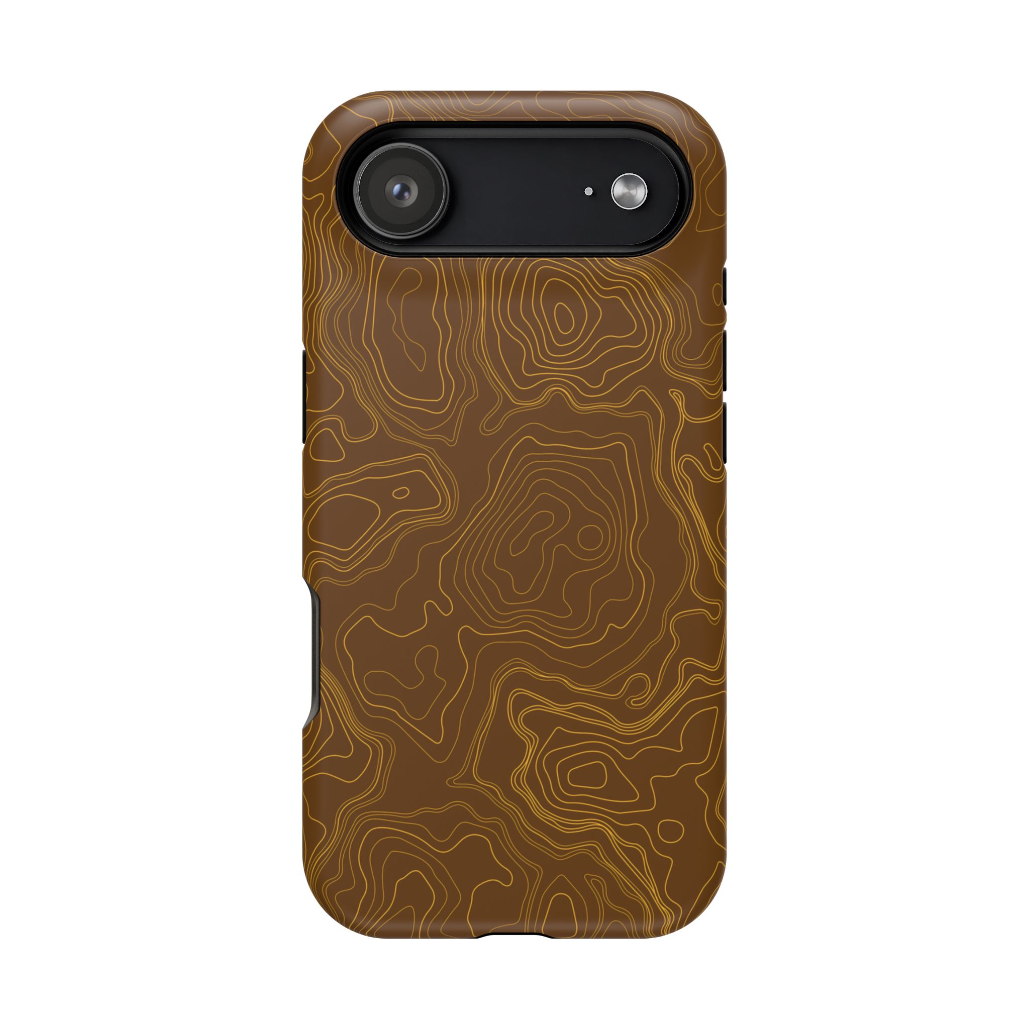 Brown Firebrush Topo MagSafe Phone Case - Gorilla Dirt Brown Firebrush Topo MagSafe Phone Case - Image 43