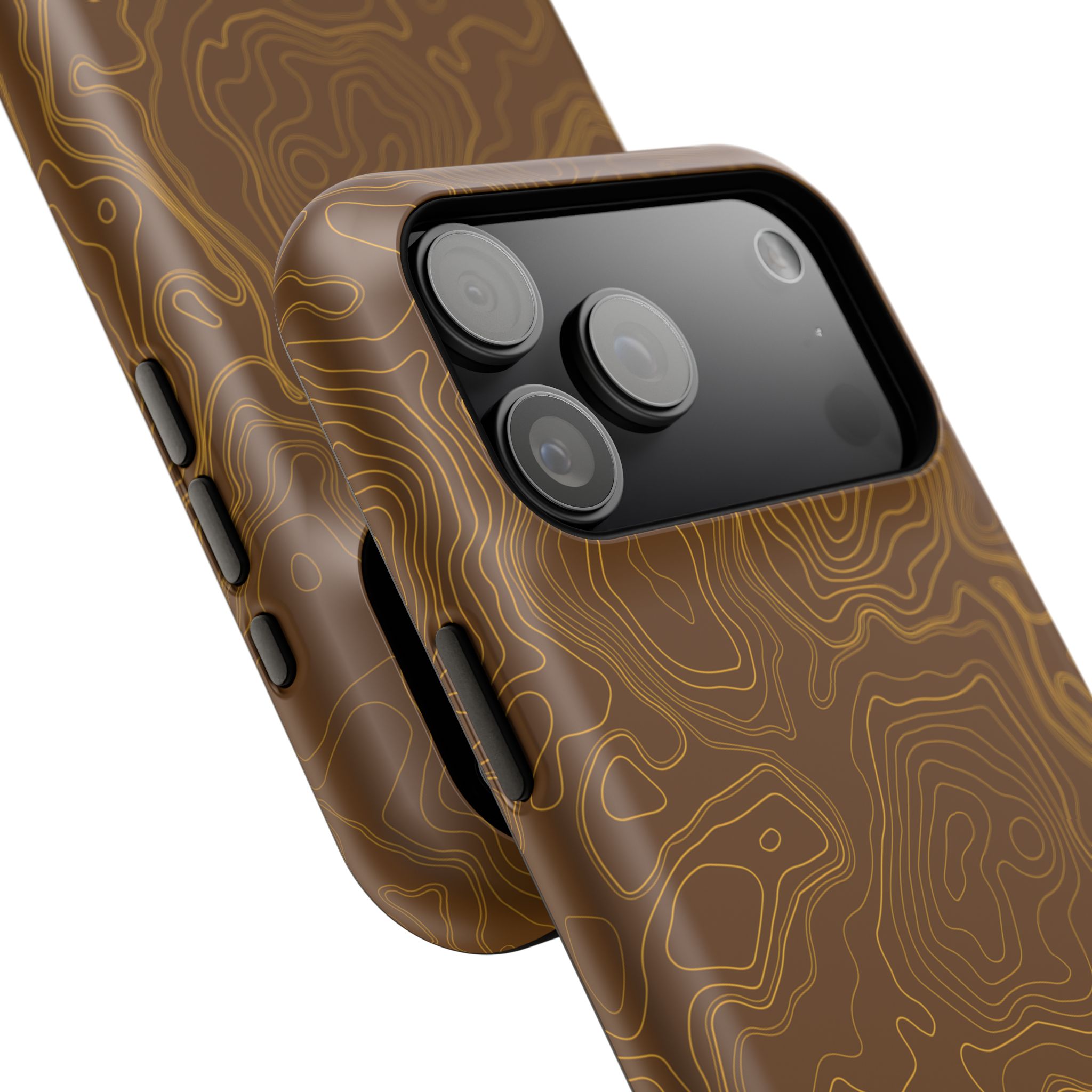 Brown Firebrush Topo MagSafe Phone Case - Gorilla Dirt Brown Firebrush Topo MagSafe Phone Case - Image 54