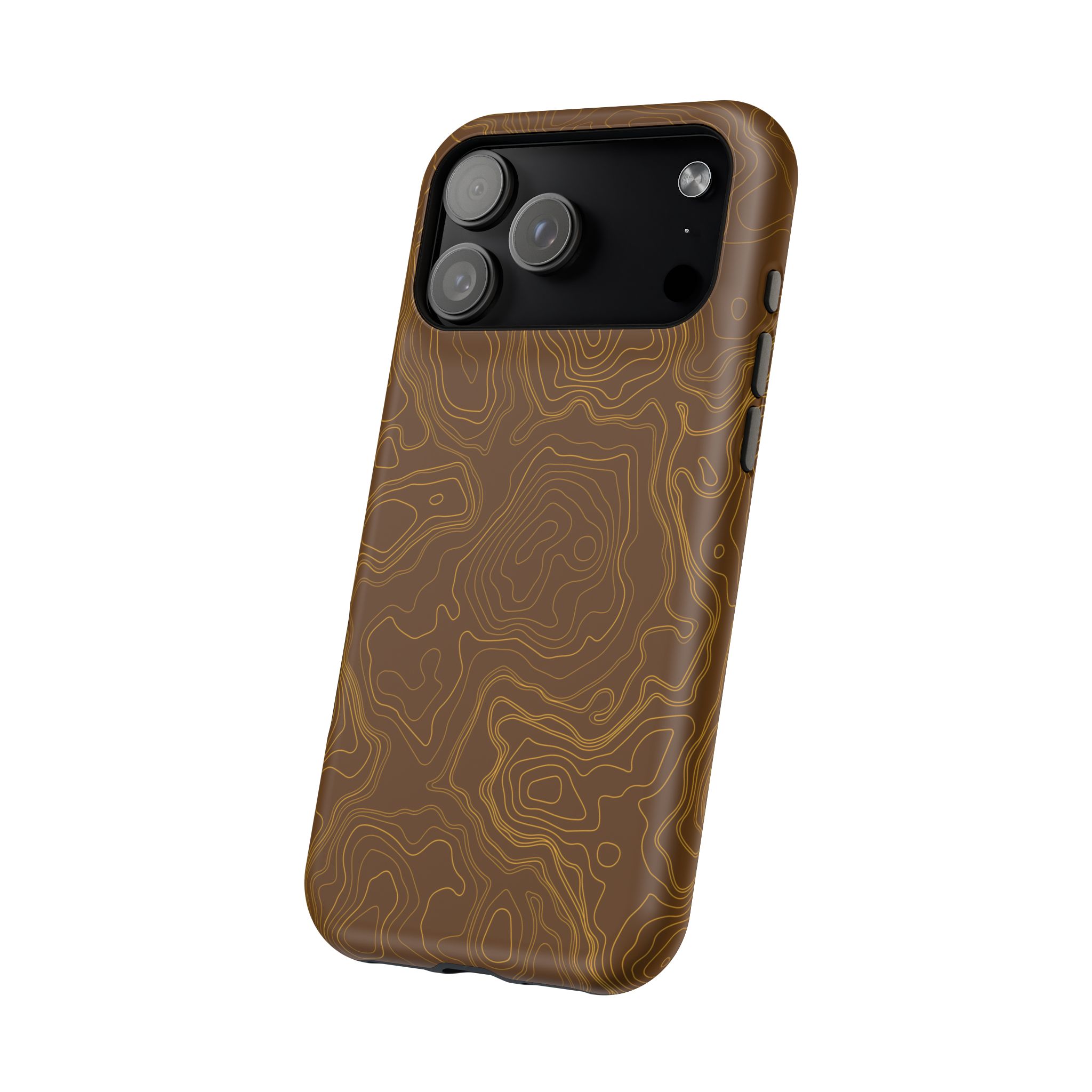 Brown Firebrush Topo MagSafe Phone Case - Gorilla Dirt Brown Firebrush Topo MagSafe Phone Case - Image 53