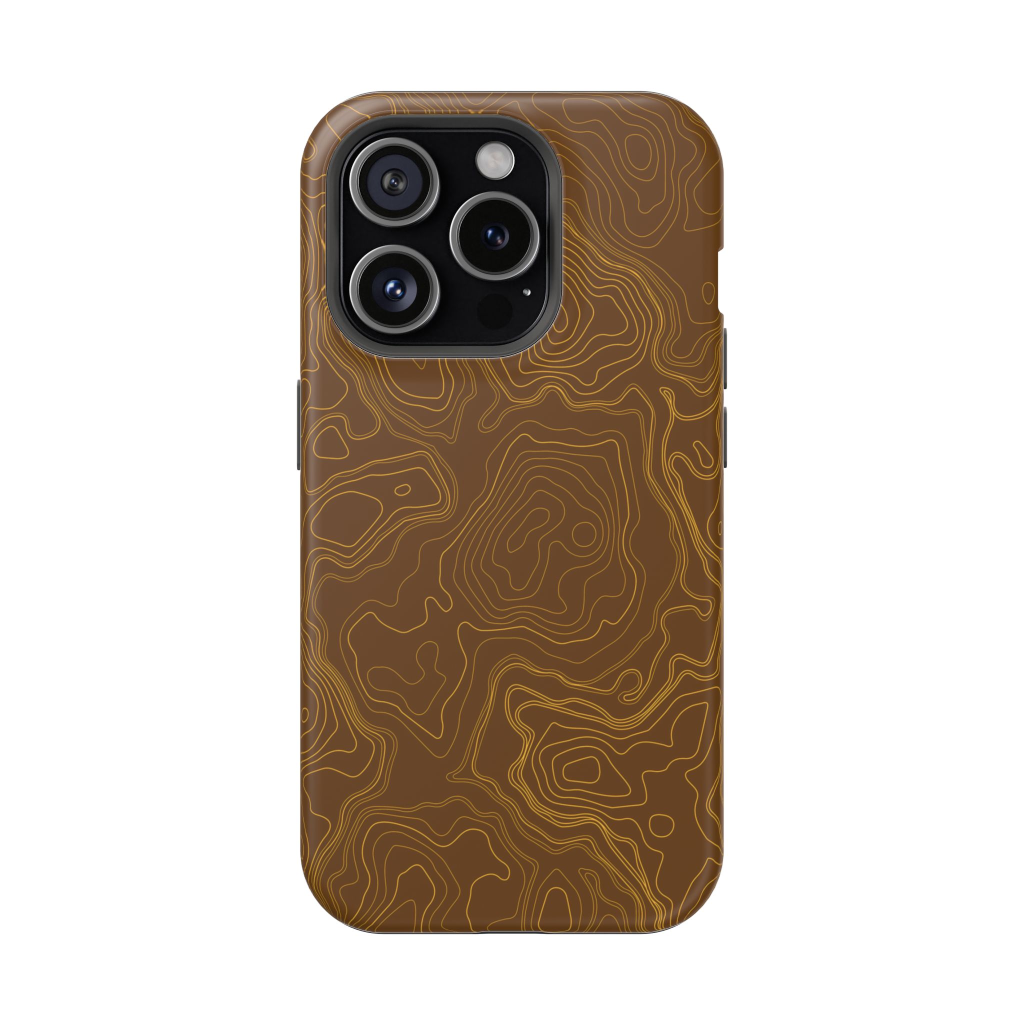 Brown Firebrush Topo MagSafe Phone Case - Gorilla Dirt Brown Firebrush Topo MagSafe Phone Case - Image 14