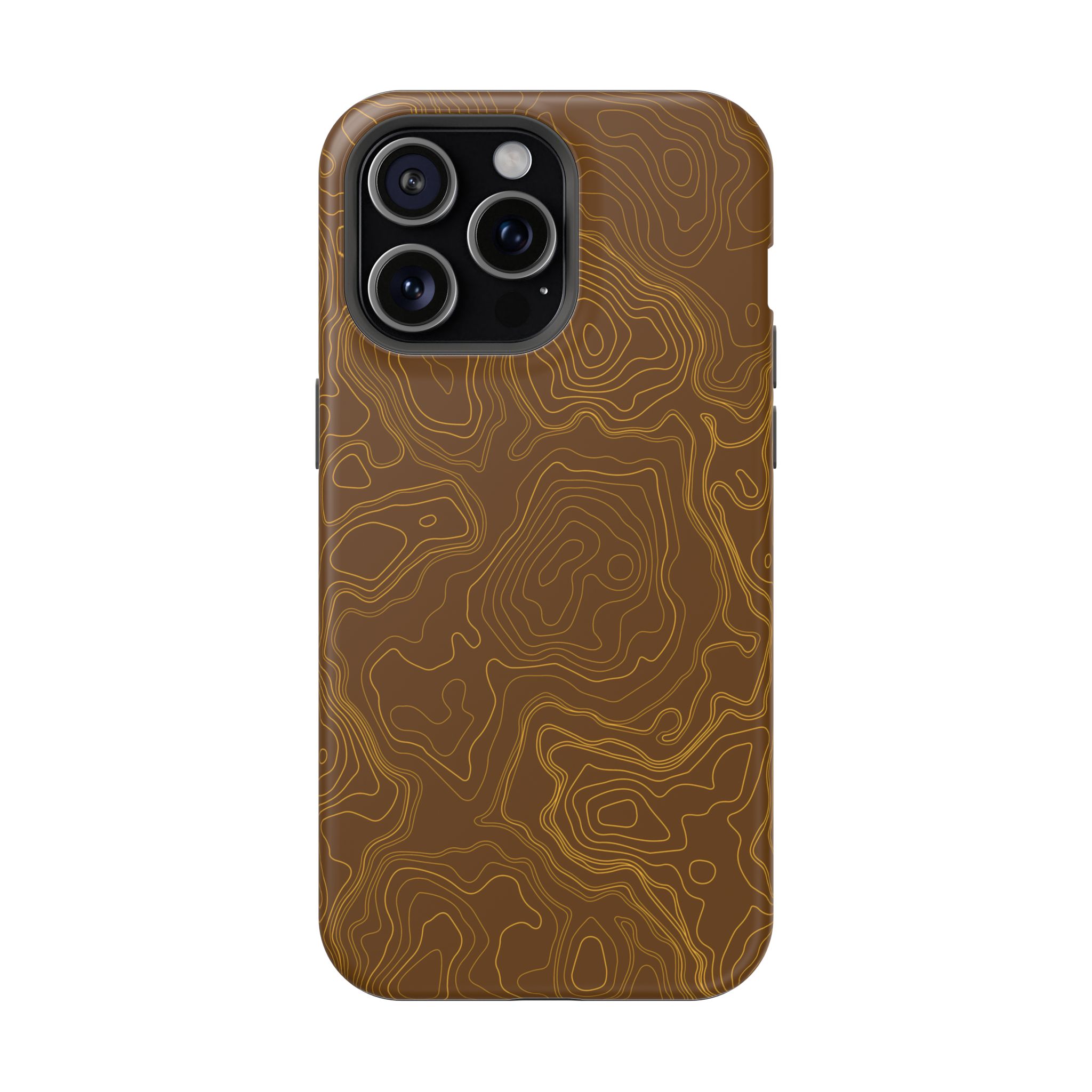 Brown Firebrush Topo MagSafe Phone Case - Gorilla Dirt Brown Firebrush Topo MagSafe Phone Case - Image 22