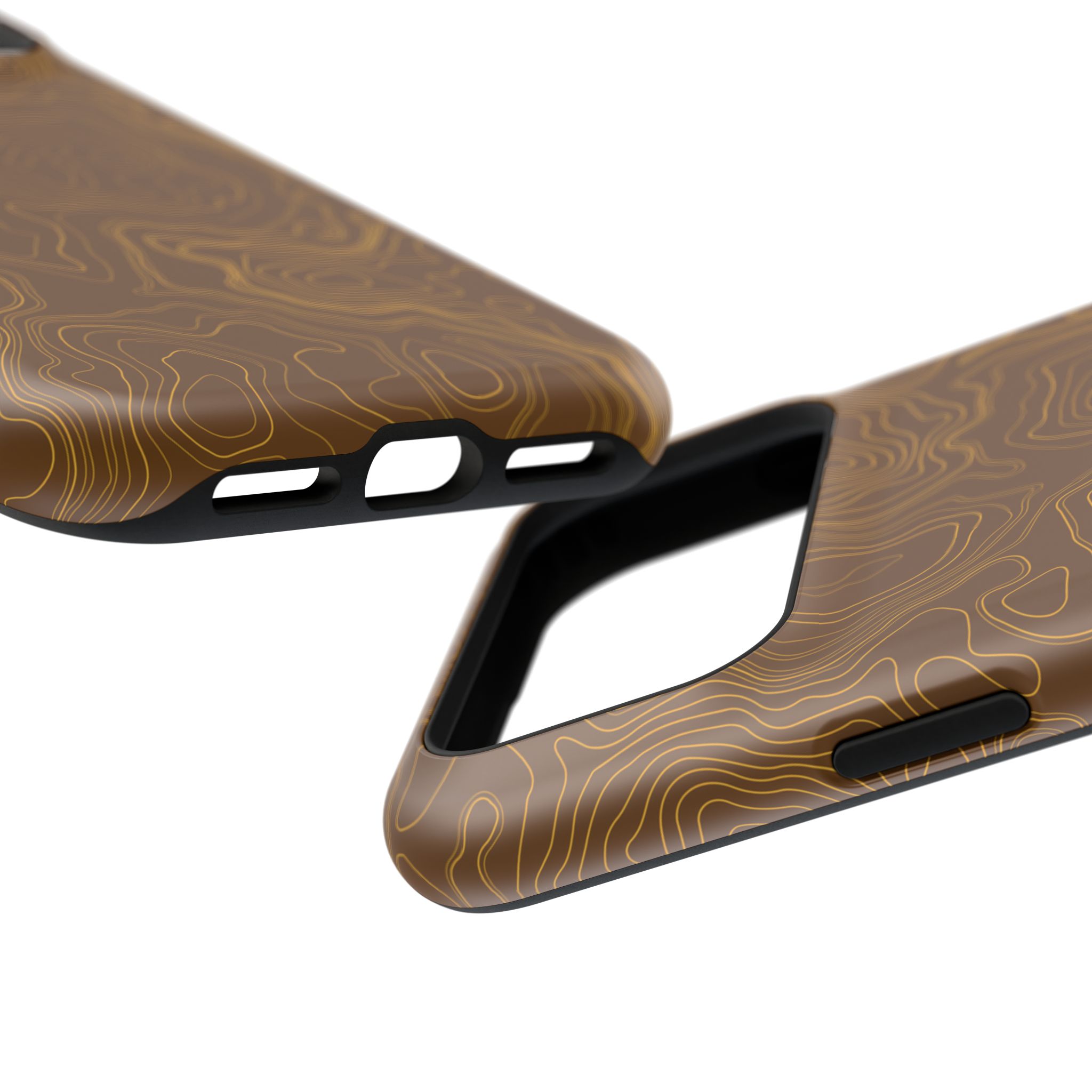 Brown Firebrush Topo MagSafe Phone Case - Gorilla Dirt Brown Firebrush Topo MagSafe Phone Case - Image 55