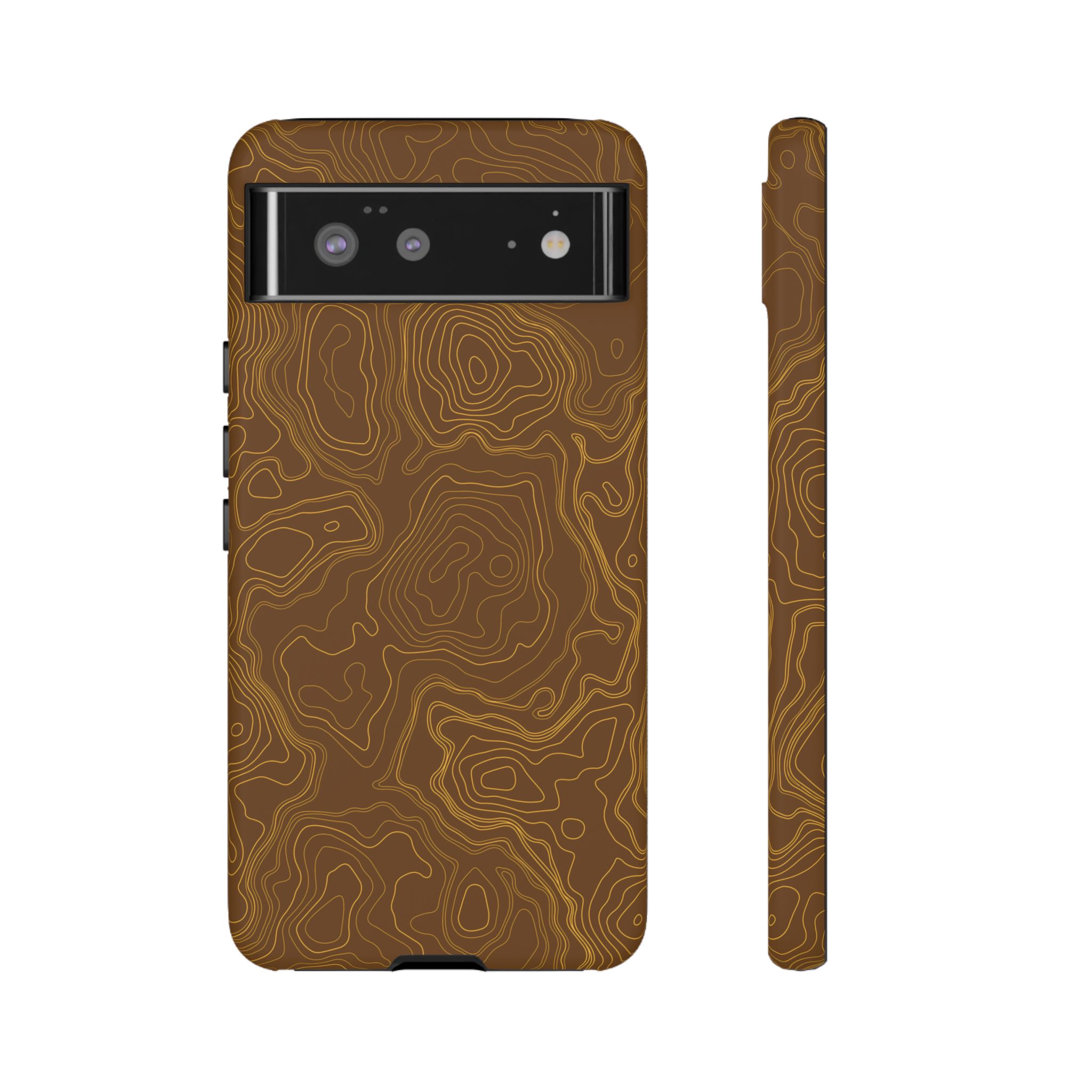 Brown Firebrush Topo Phone Case - Gorilla Dirt Brown Firebrush Topo Phone Case - Image 19