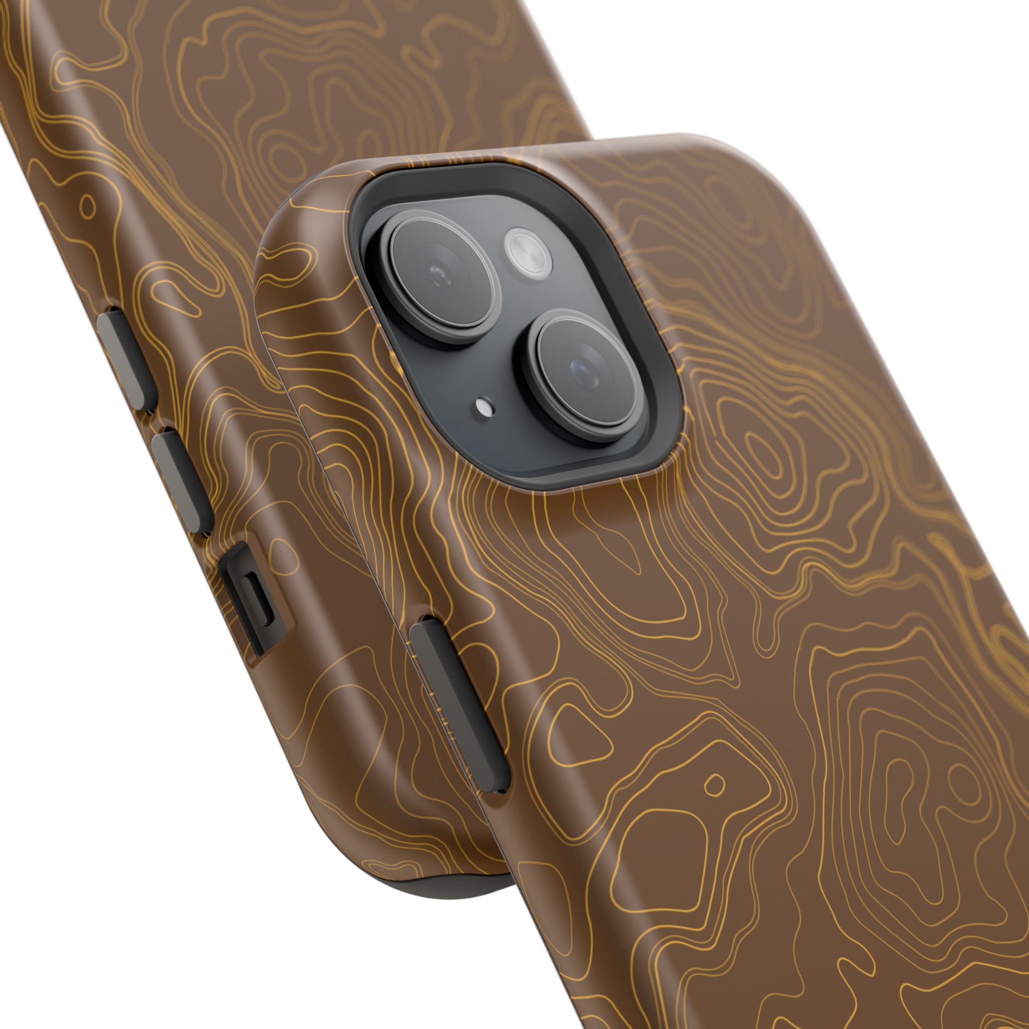 Brown Firebrush Topo MagSafe Phone Case - Gorilla Dirt Brown Firebrush Topo MagSafe Phone Case - Image 11