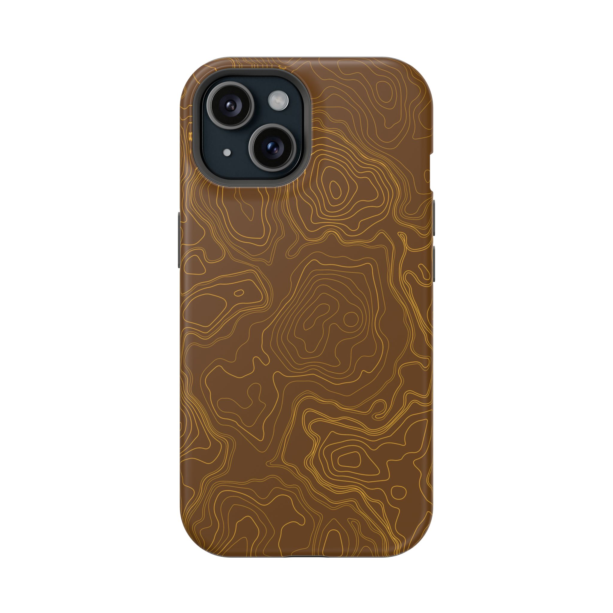Brown Firebrush Topo MagSafe Phone Case - Gorilla Dirt Brown Firebrush Topo MagSafe Phone Case - Image 10
