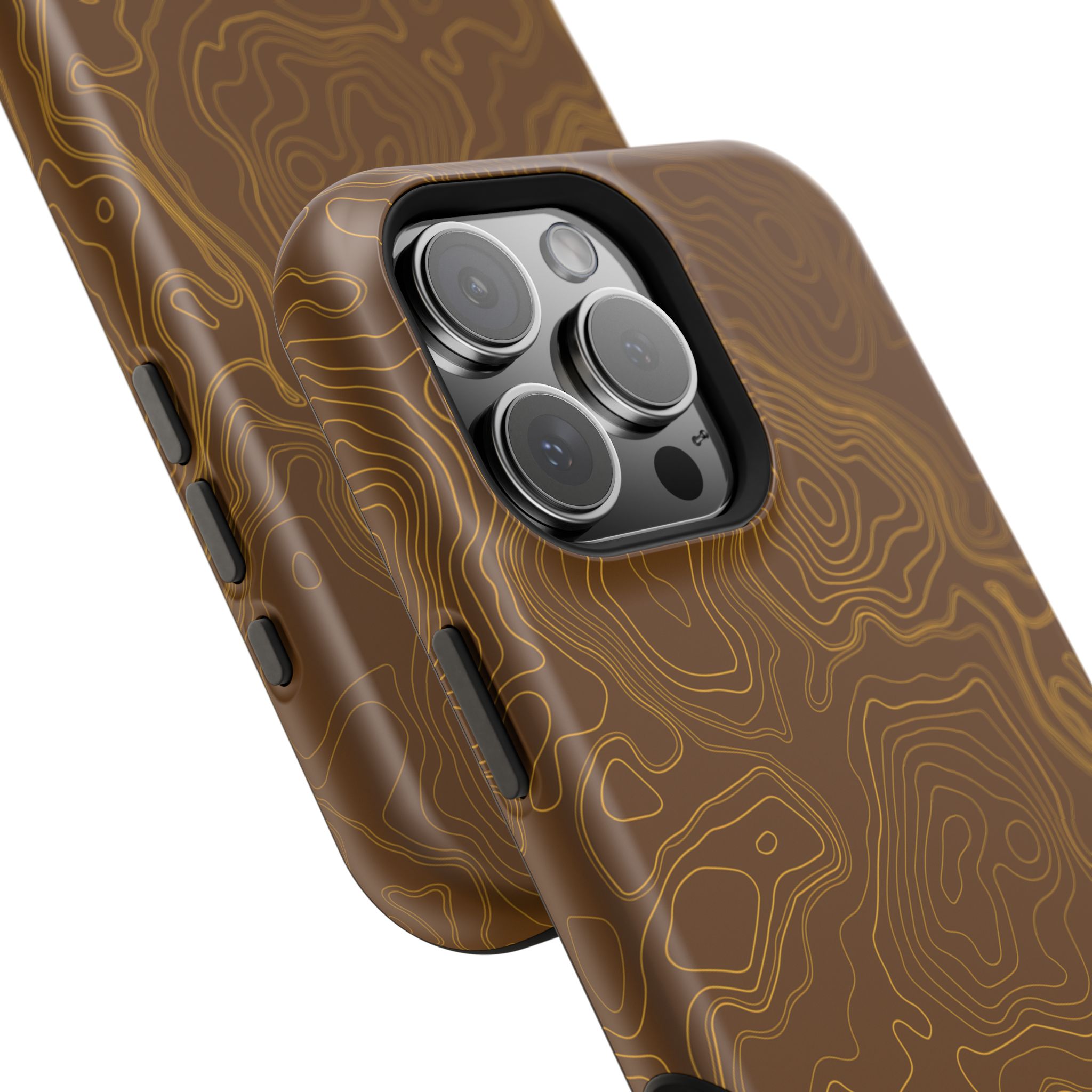 Brown Firebrush Topo MagSafe Phone Case - Gorilla Dirt Brown Firebrush Topo MagSafe Phone Case - Image 40