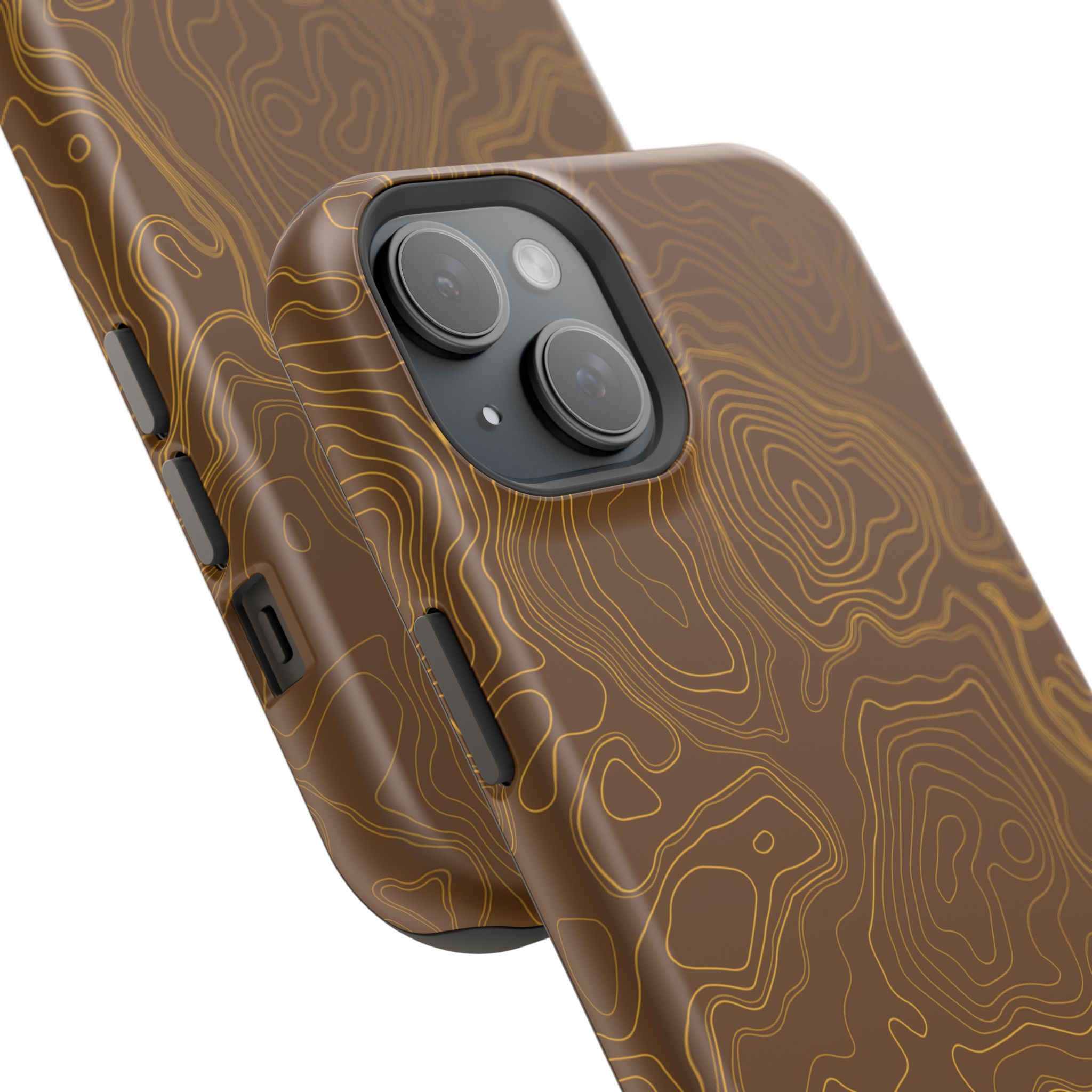 Brown Firebrush Topo MagSafe Phone Case - Gorilla Dirt Brown Firebrush Topo MagSafe Phone Case - Image 19