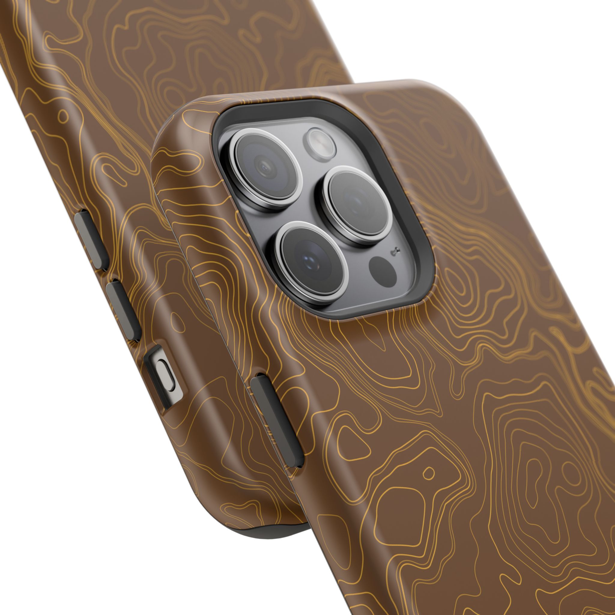 Brown Firebrush Topo MagSafe Phone Case - Gorilla Dirt Brown Firebrush Topo MagSafe Phone Case - Image 23