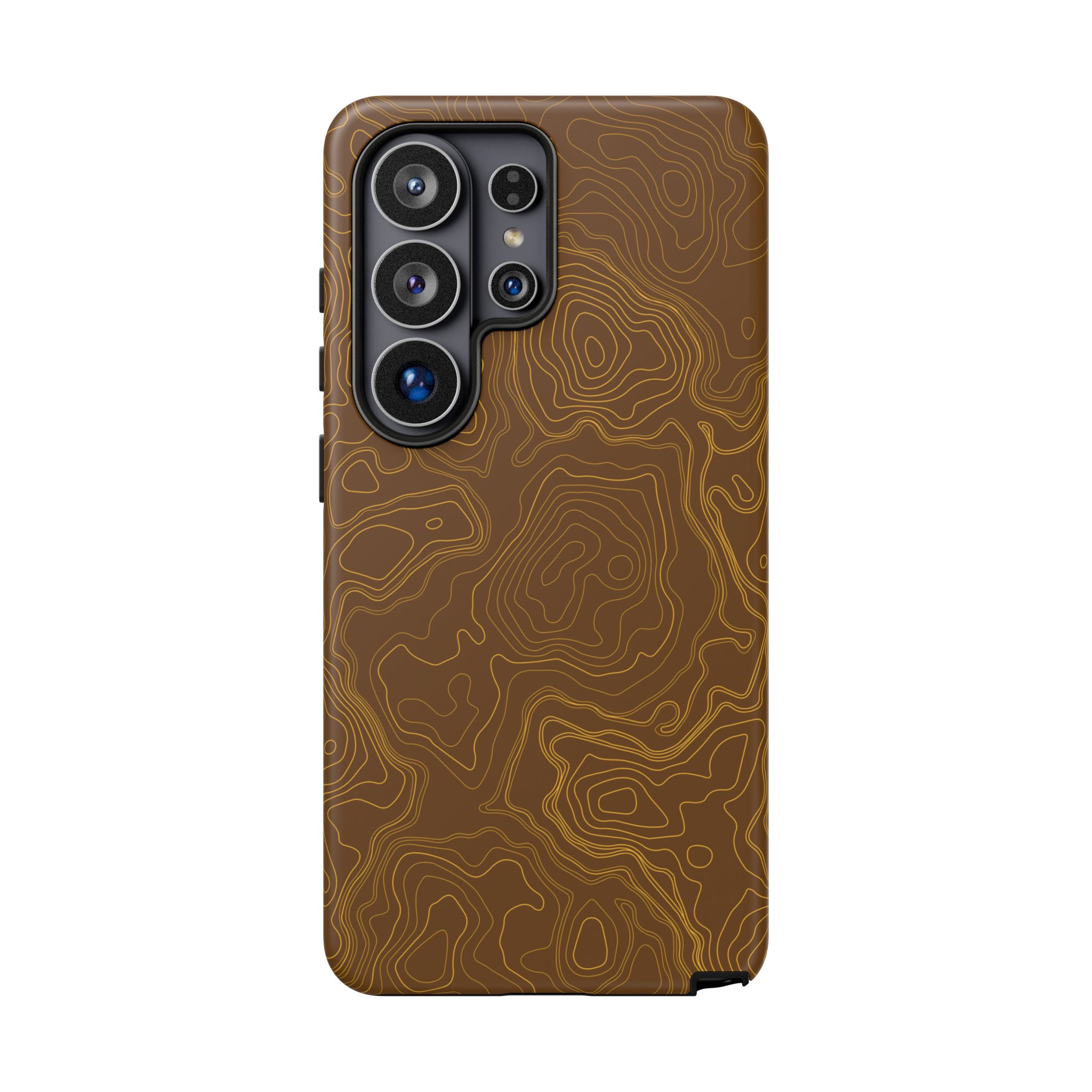 Brown Firebrush Topo Phone Case - Gorilla Dirt Brown Firebrush Topo Phone Case - Image 79
