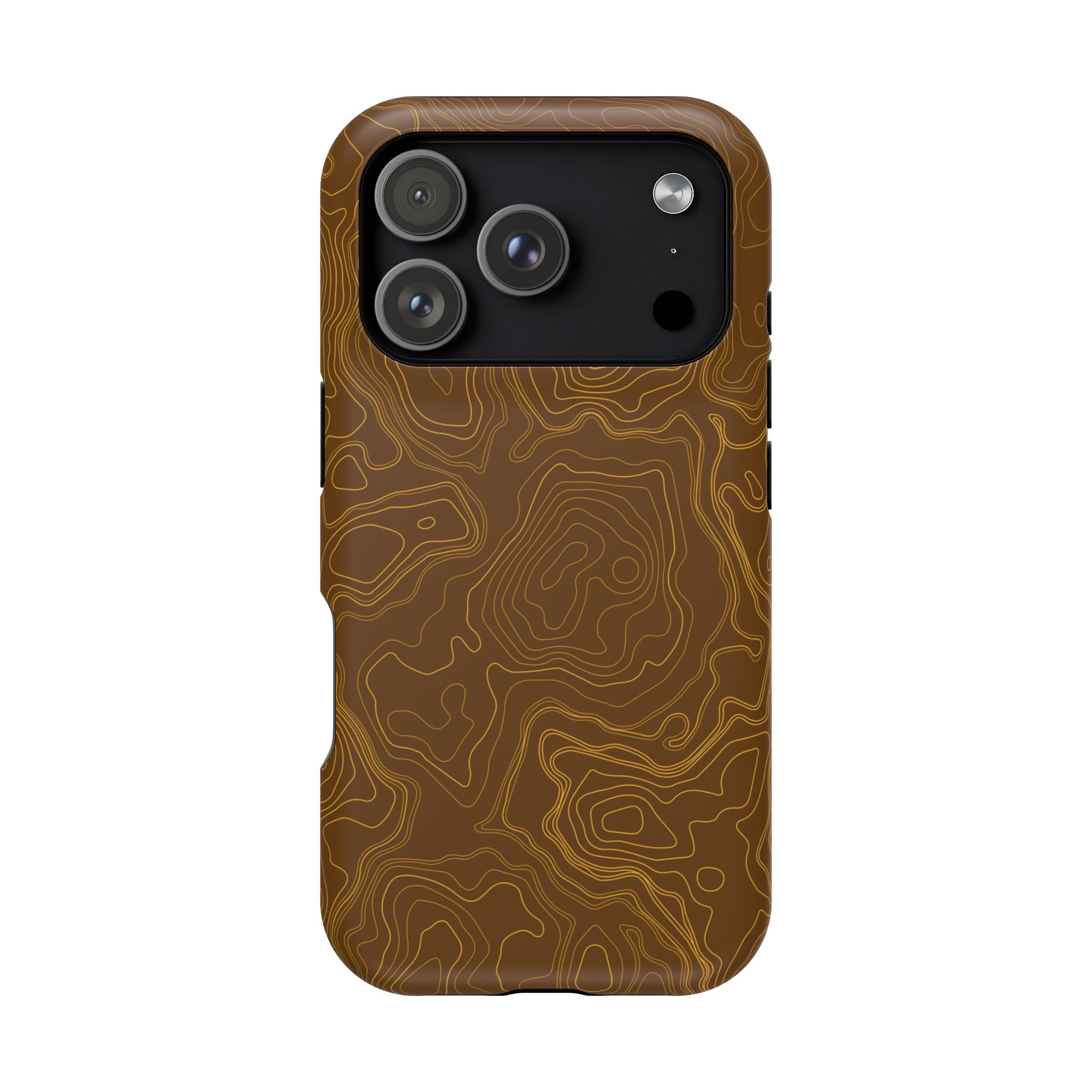 Brown Firebrush Topo MagSafe Phone Case - Gorilla Dirt Brown Firebrush Topo MagSafe Phone Case - Image 44