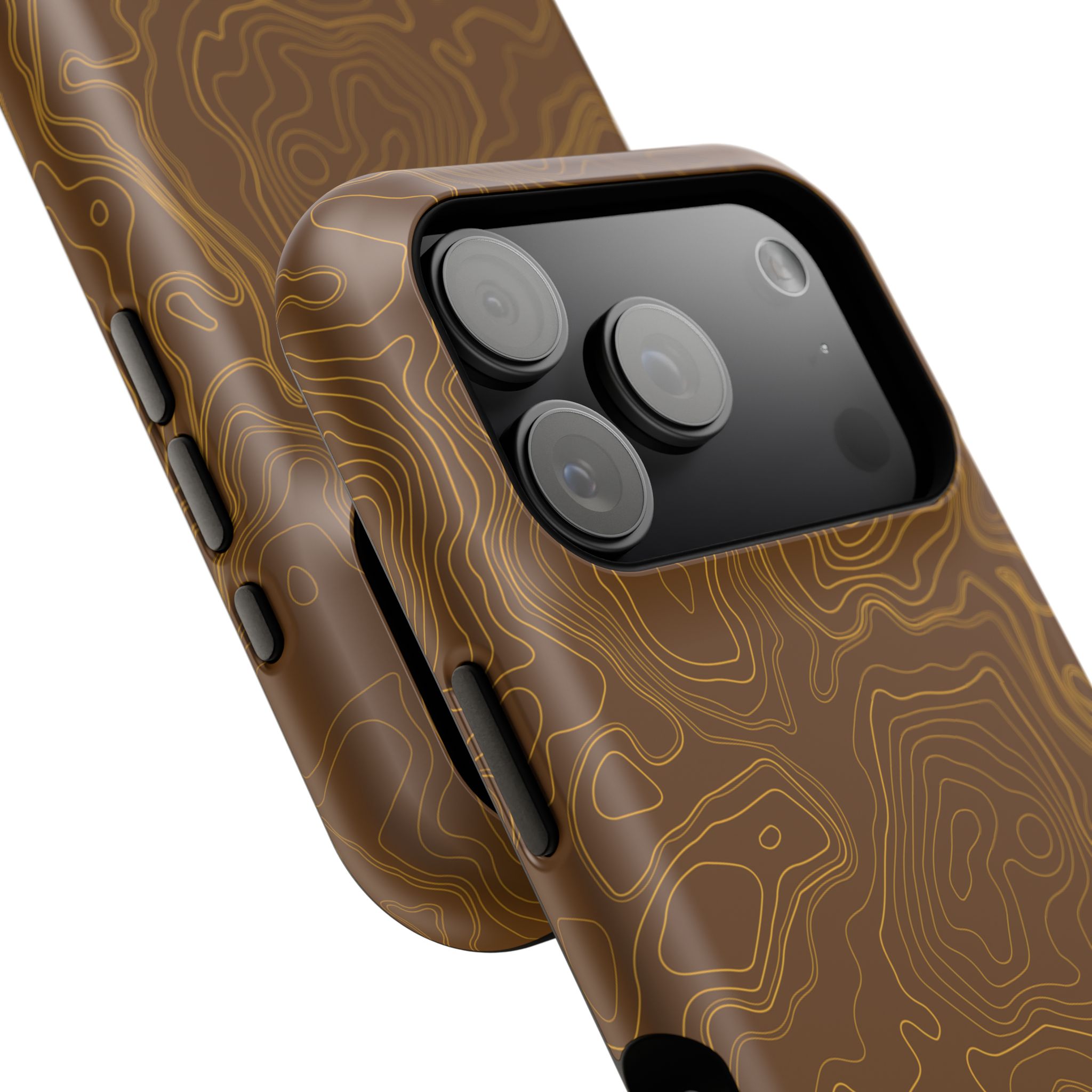 Brown Firebrush Topo MagSafe Phone Case - Gorilla Dirt Brown Firebrush Topo MagSafe Phone Case - Image 50