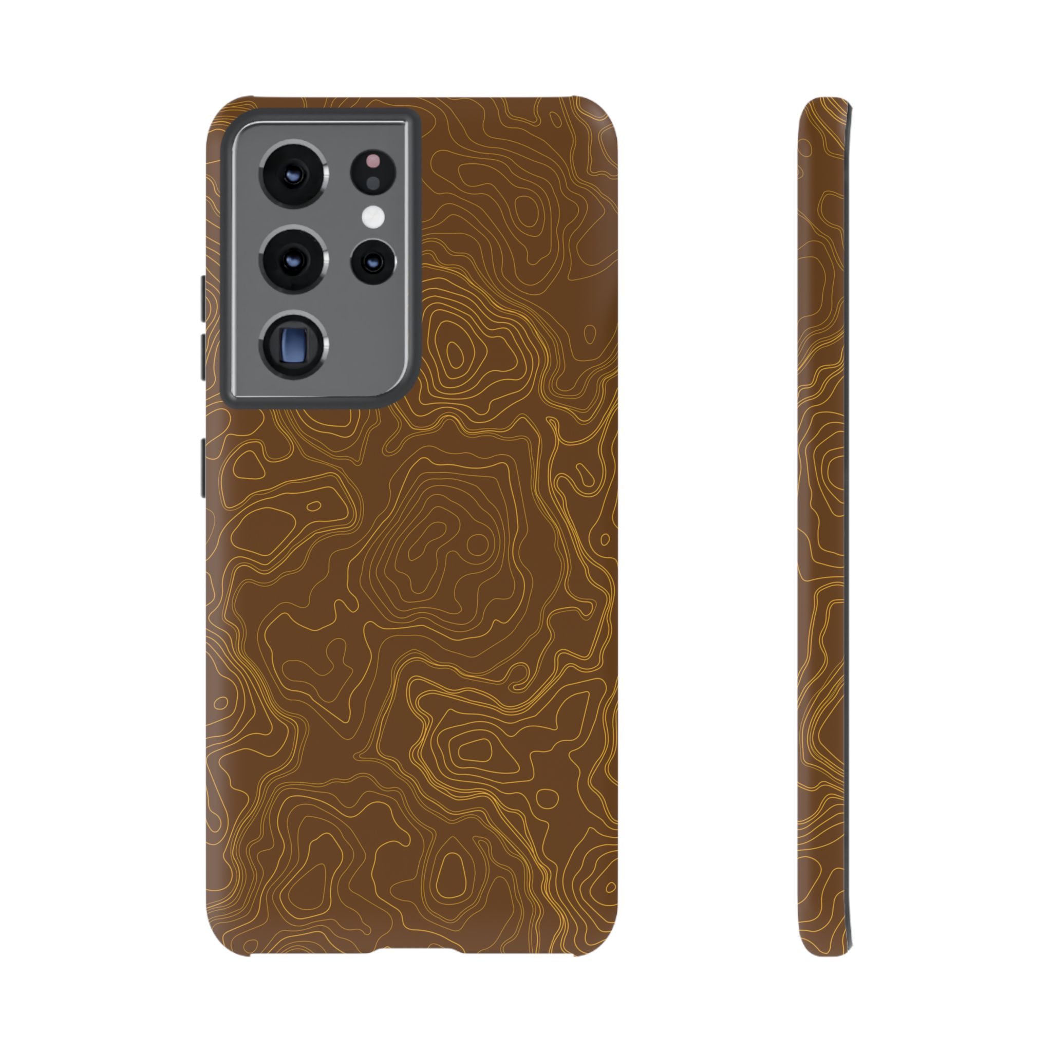 Brown Firebrush Topo Phone Case - Gorilla Dirt Brown Firebrush Topo Phone Case - Image 18