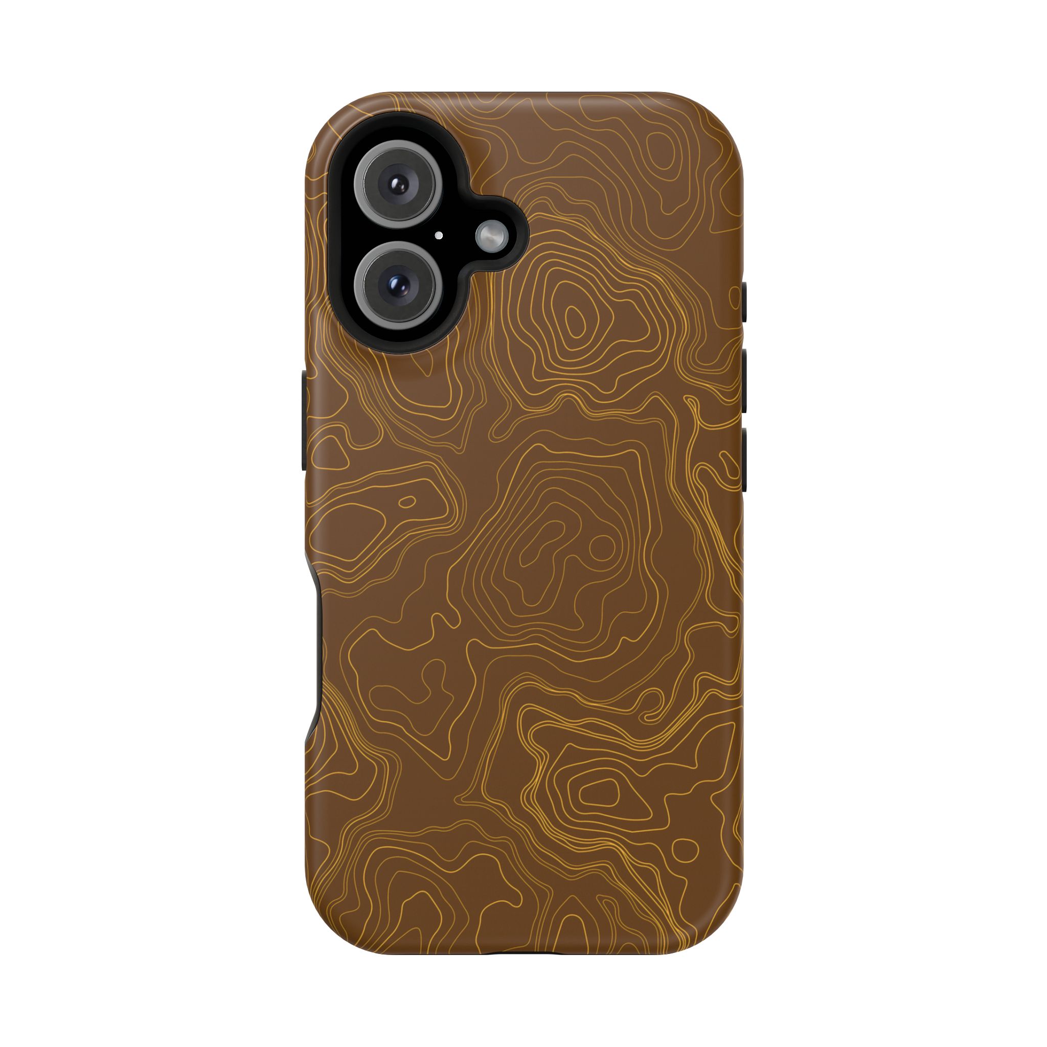 Brown Firebrush Topo MagSafe Phone Case - Gorilla Dirt Brown Firebrush Topo MagSafe Phone Case - Image 26