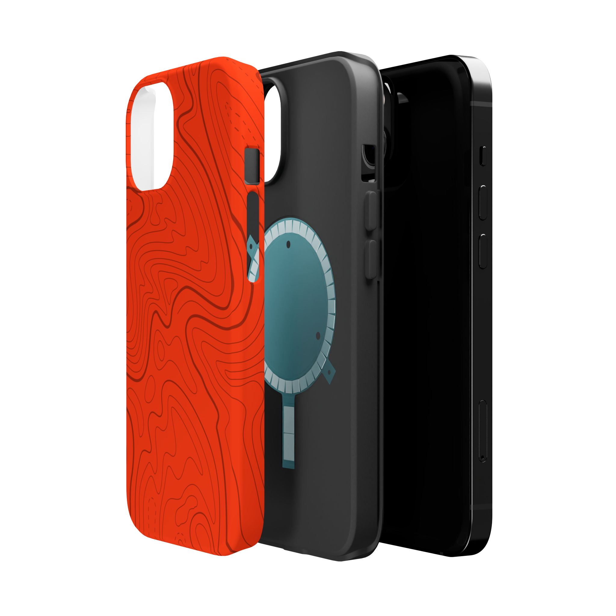 Topo Hunter Orange MagSafe Phone Case - Gorilla Dirt Topo Hunter Orange MagSafe Phone Case - Image 2