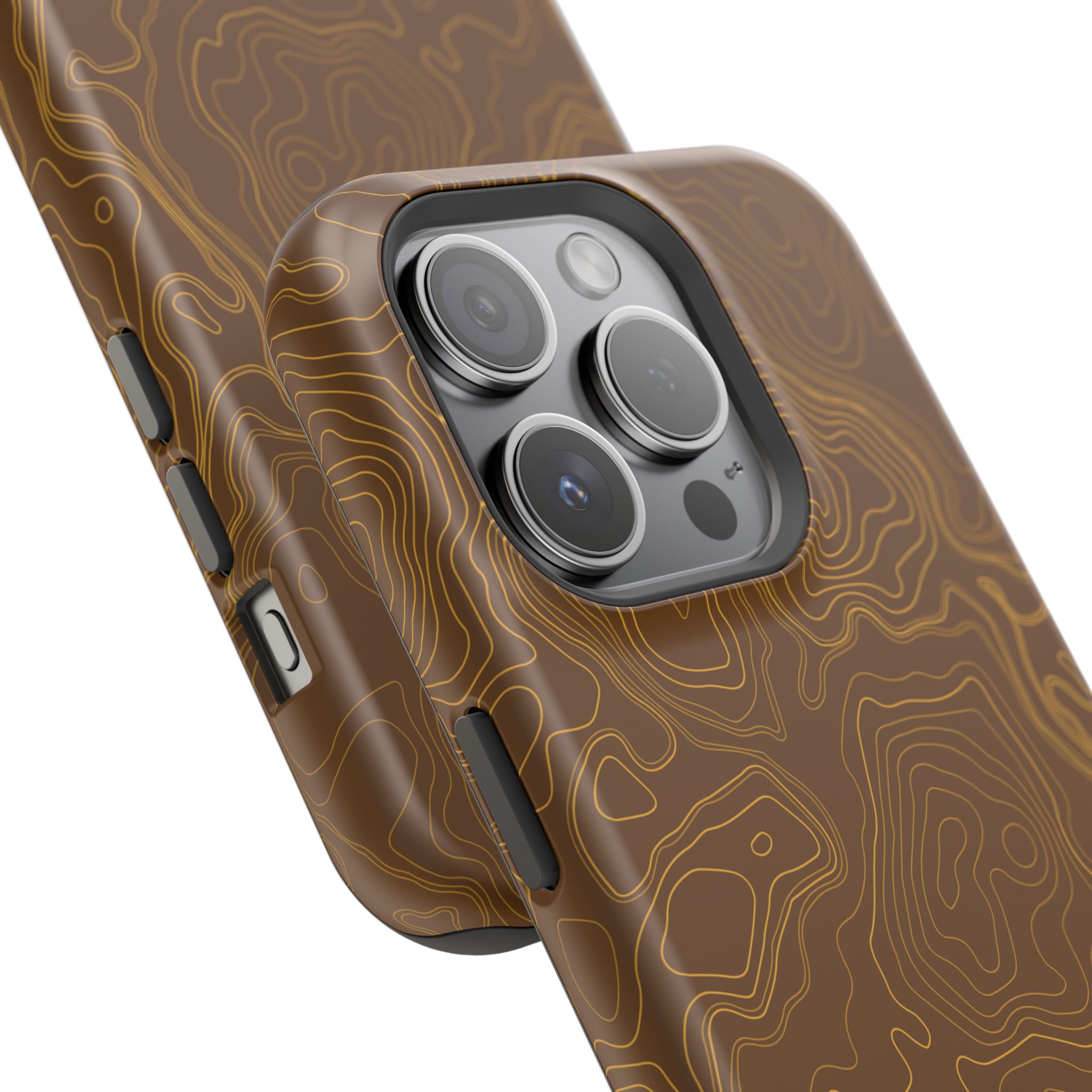 Brown Firebrush Topo MagSafe Phone Case - Gorilla Dirt Brown Firebrush Topo MagSafe Phone Case - Image 15