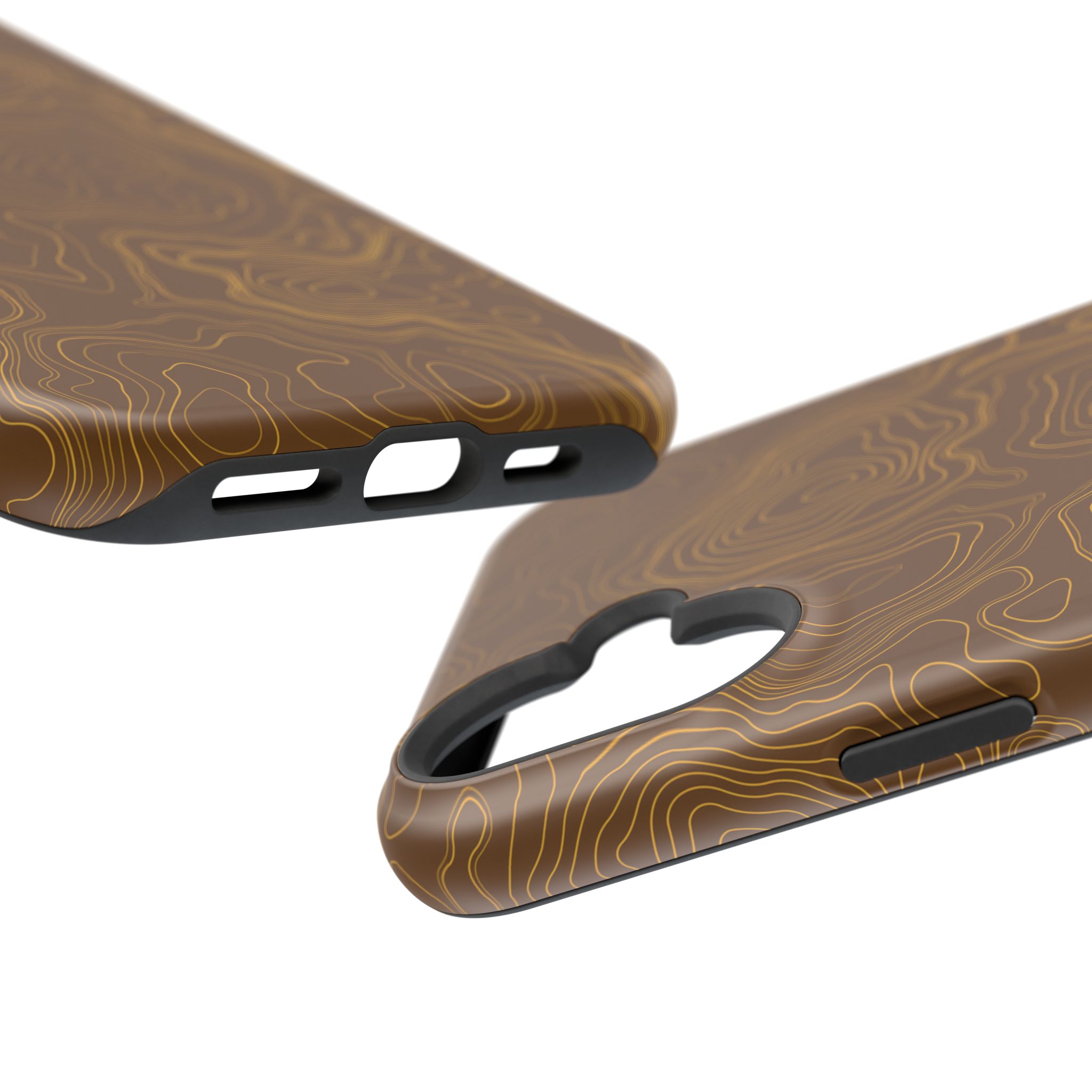 Brown Firebrush Topo MagSafe Phone Case - Gorilla Dirt Brown Firebrush Topo MagSafe Phone Case - Image 33