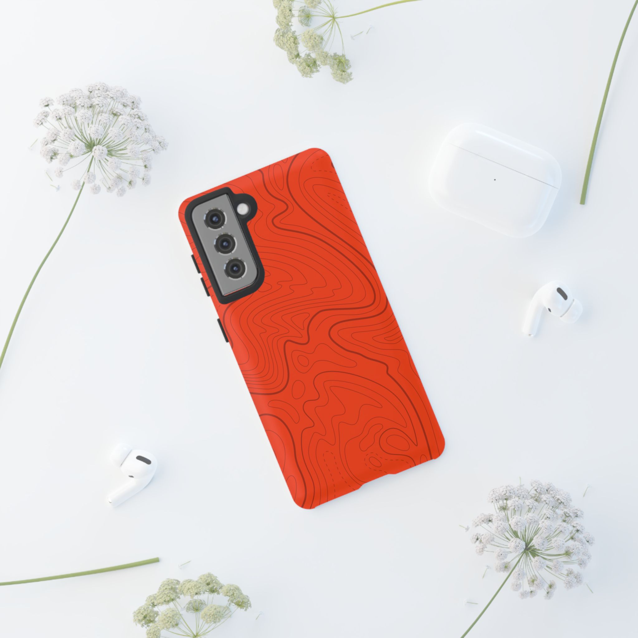 Hunter Orange Topo Phone Case - Gorilla Dirt Hunter Orange Topo Phone Case - Image 59