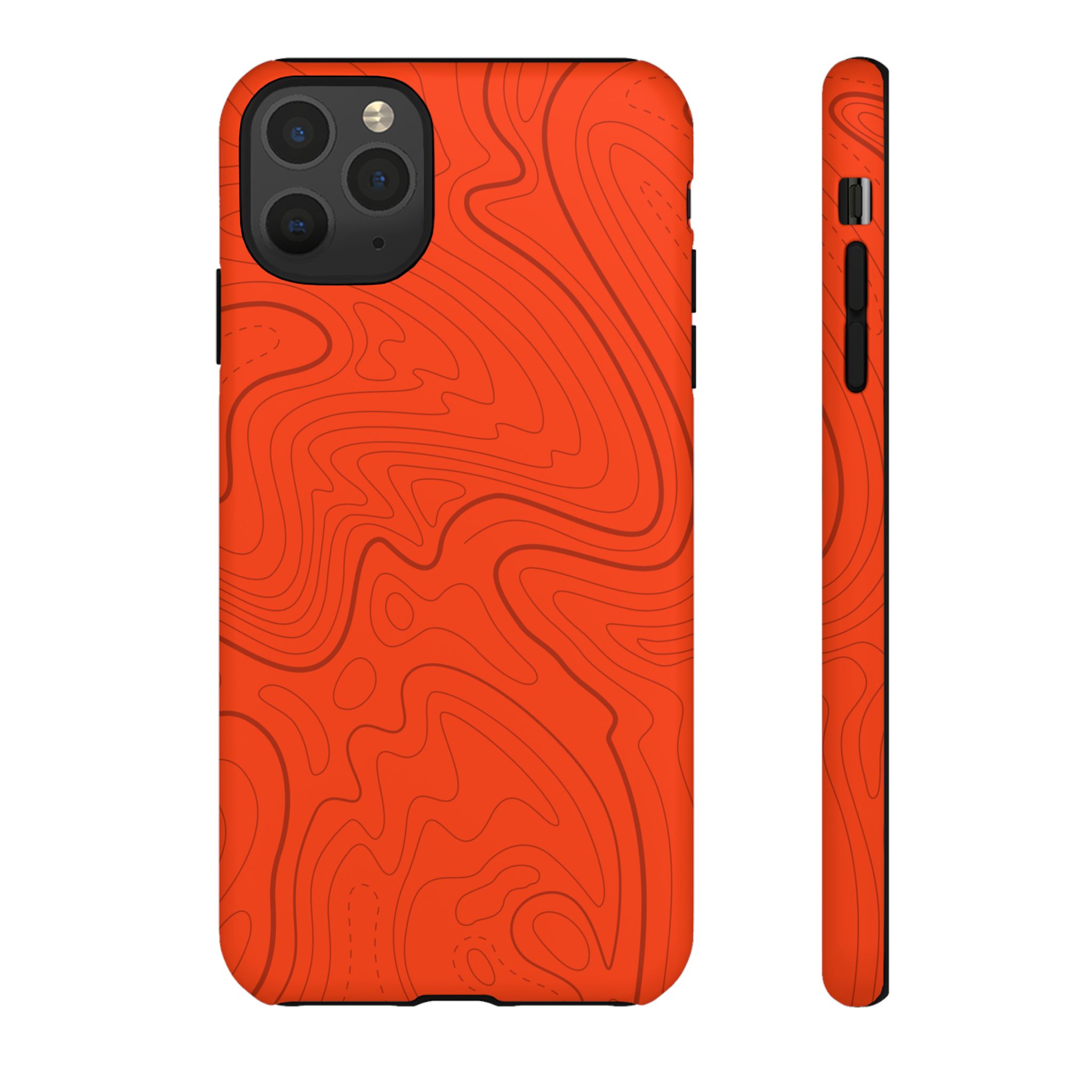 Hunter Orange Topo Phone Case - Gorilla Dirt Hunter Orange Topo Phone Case - Image 5
