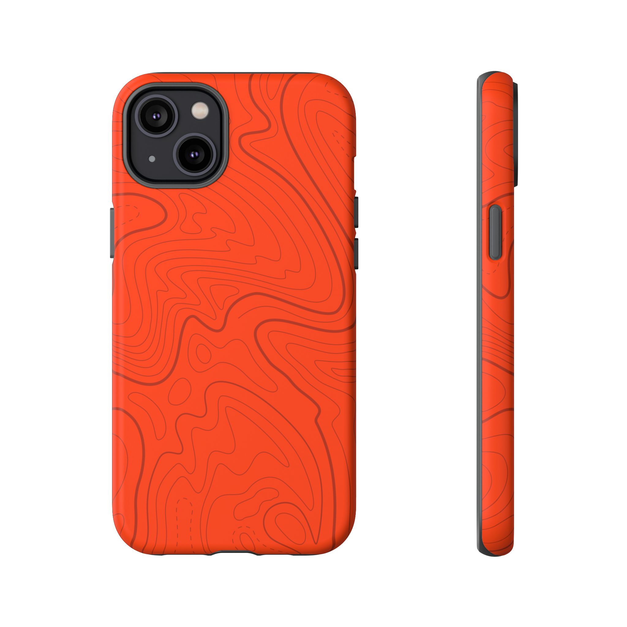 Hunter Orange Topo Phone Case - Gorilla Dirt Hunter Orange Topo Phone Case - Image 27