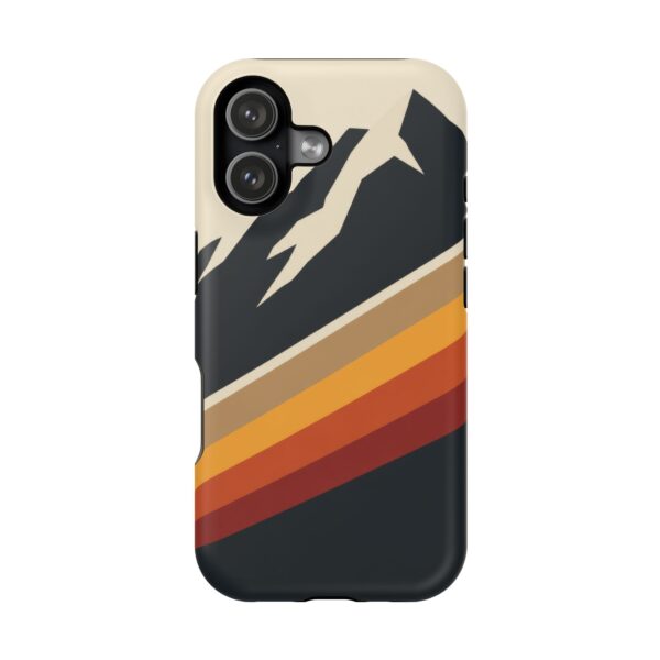 Dark Mountain Stripes MagSafe Phone Case