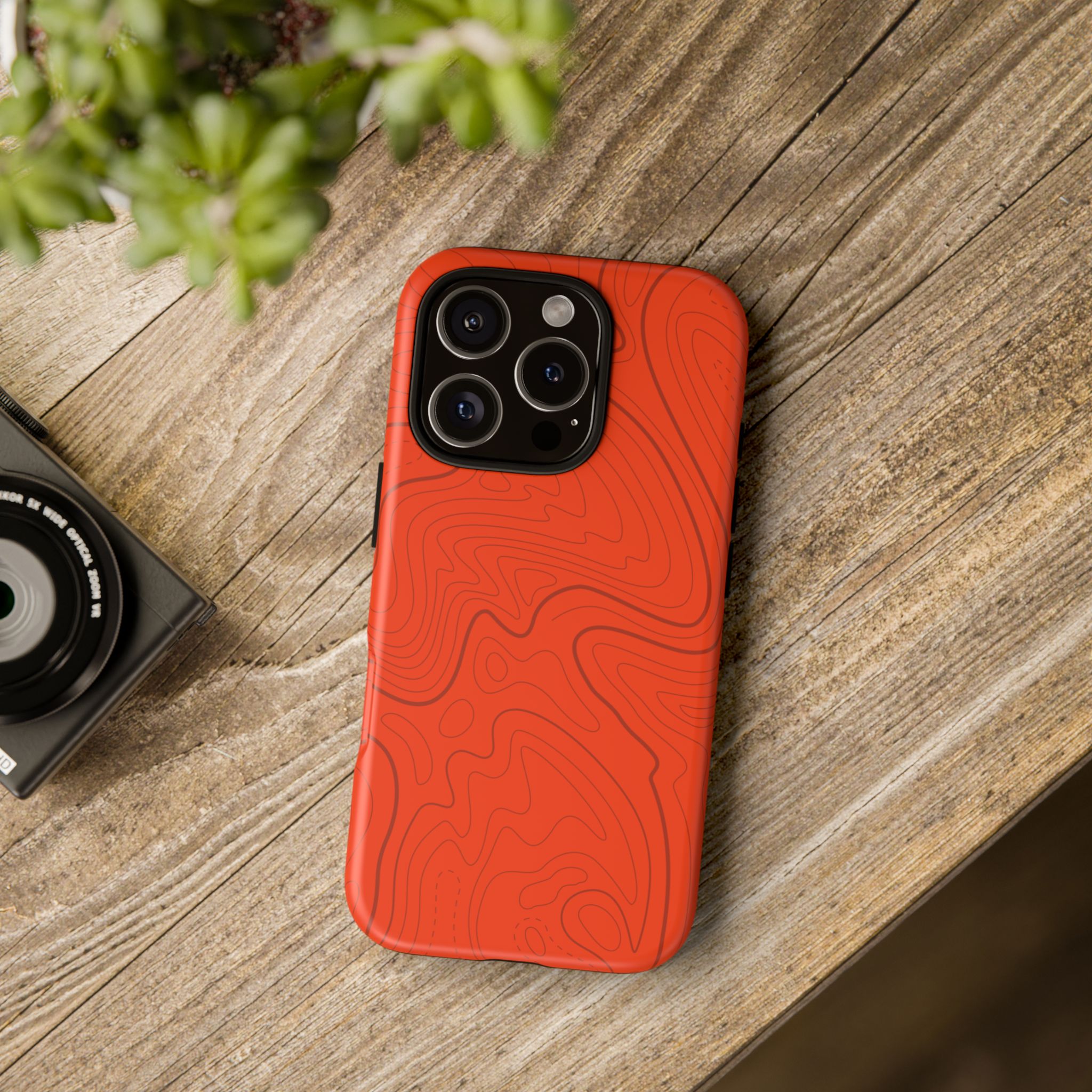 Hunter Orange Topo Phone Case - Gorilla Dirt Hunter Orange Topo Phone Case - Image 69