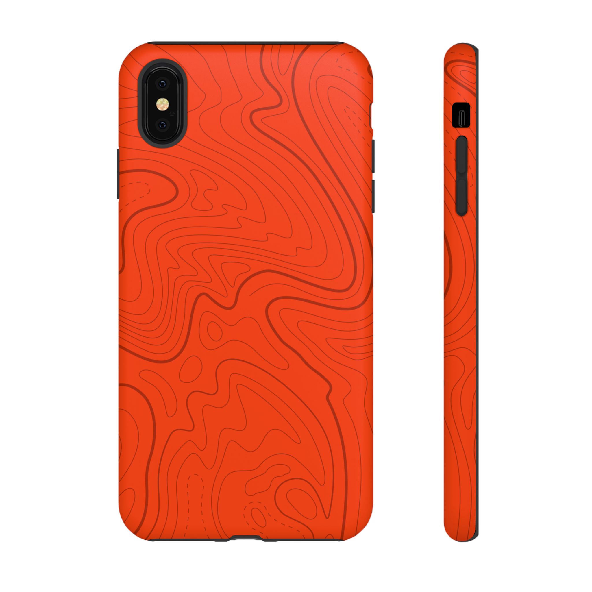 Hunter Orange Topo Phone Case - Gorilla Dirt Hunter Orange Topo Phone Case - Image 53