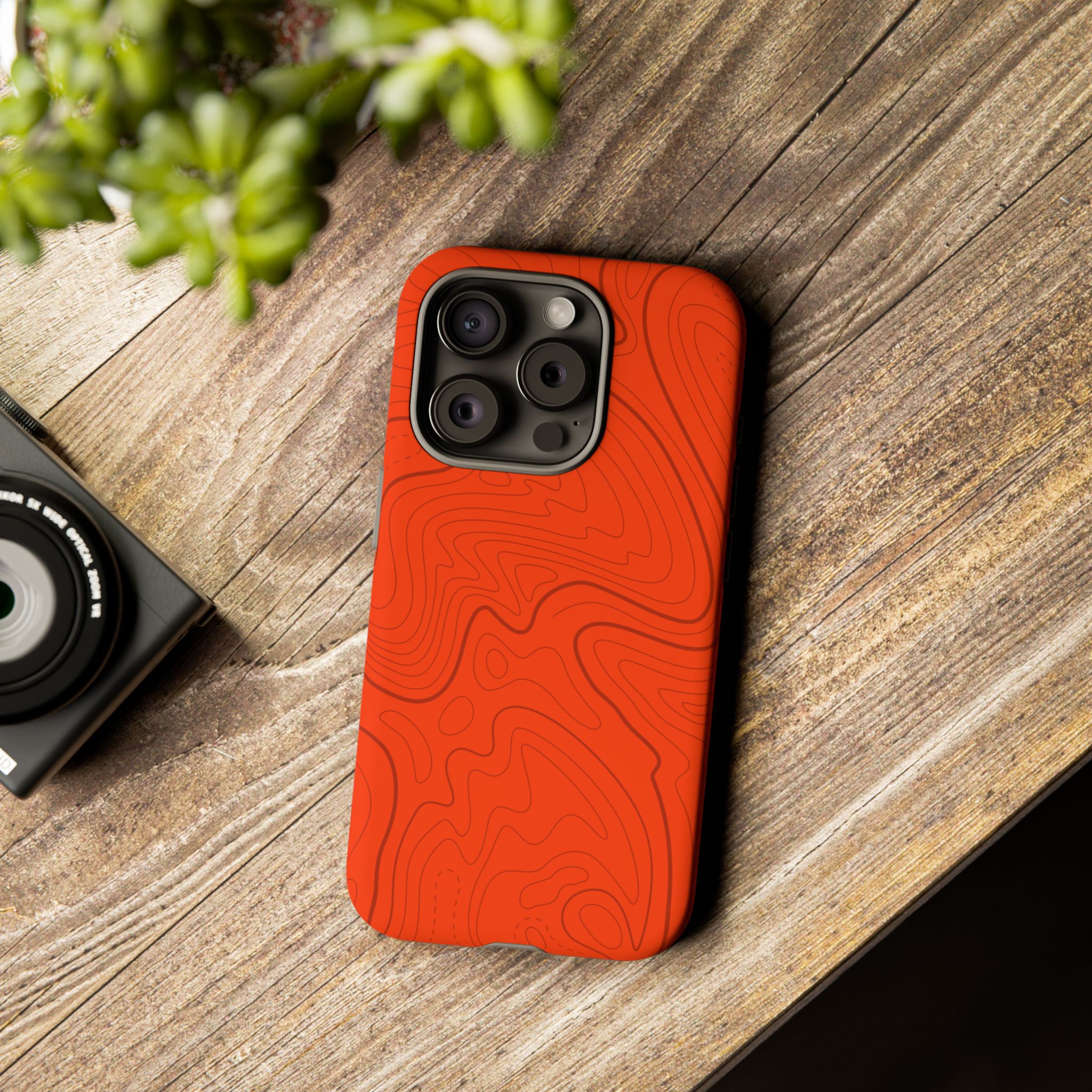 Hunter Orange Topo Phone Case - Gorilla Dirt Hunter Orange Topo Phone Case - Image 62