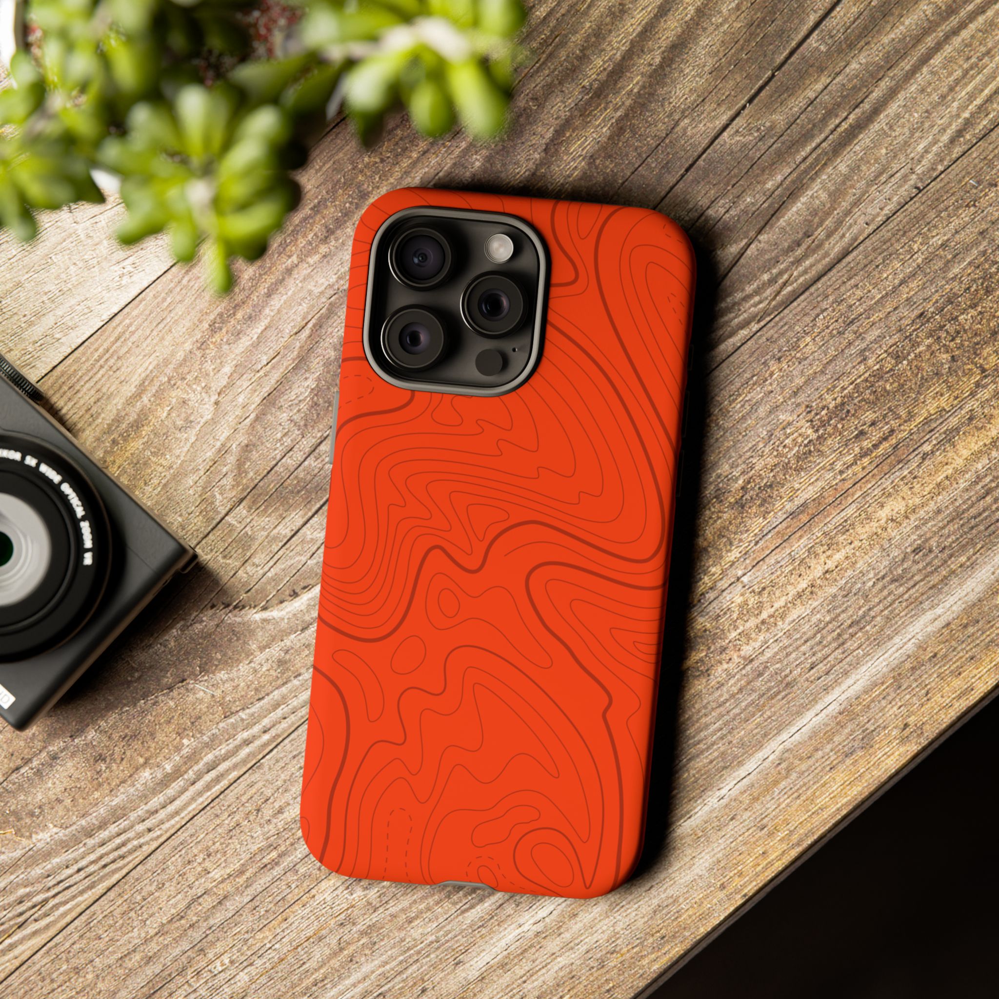 Hunter Orange Topo Phone Case - Gorilla Dirt Hunter Orange Topo Phone Case - Image 65