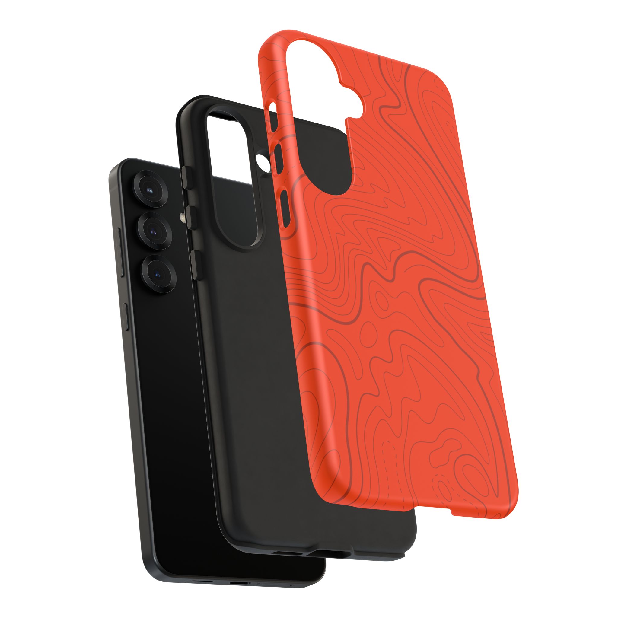 Hunter Orange Topo Phone Case - Gorilla Dirt Hunter Orange Topo Phone Case - Image 77
