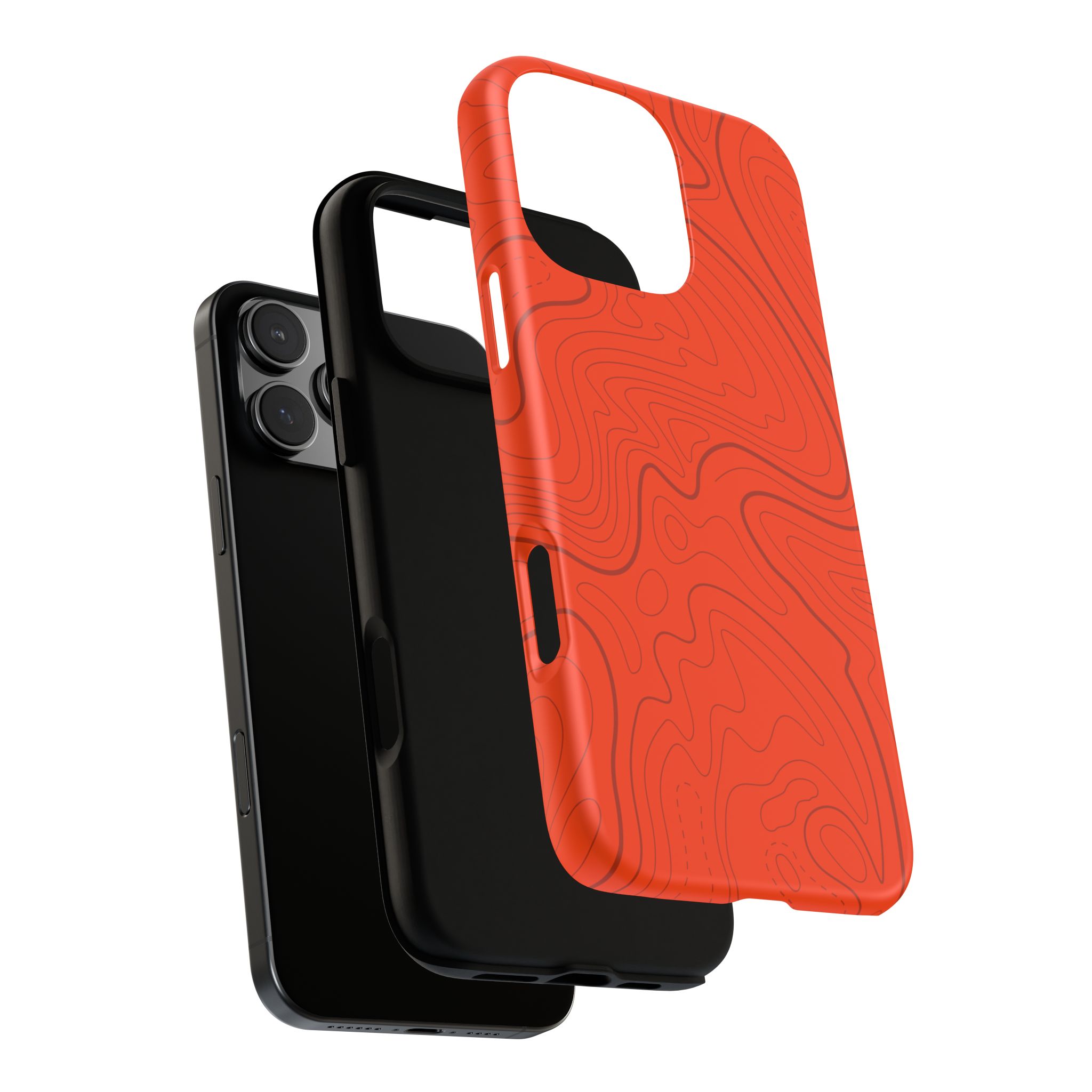 Hunter Orange Topo Phone Case - Gorilla Dirt Hunter Orange Topo Phone Case - Image 72
