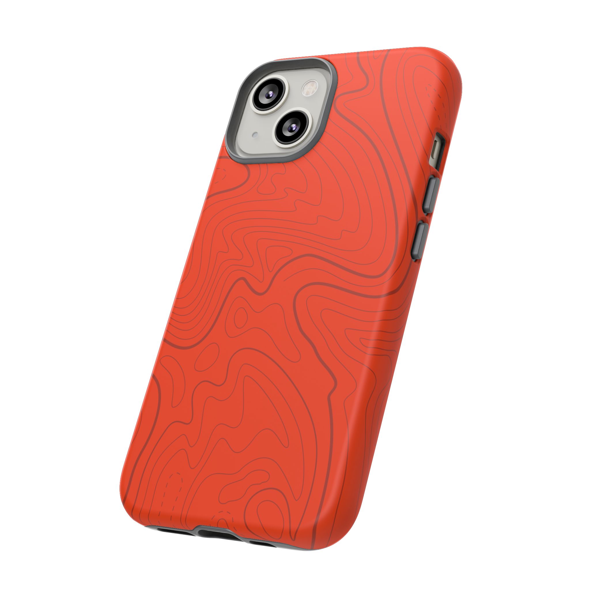 Hunter Orange Topo Phone Case - Gorilla Dirt Hunter Orange Topo Phone Case - Image 24
