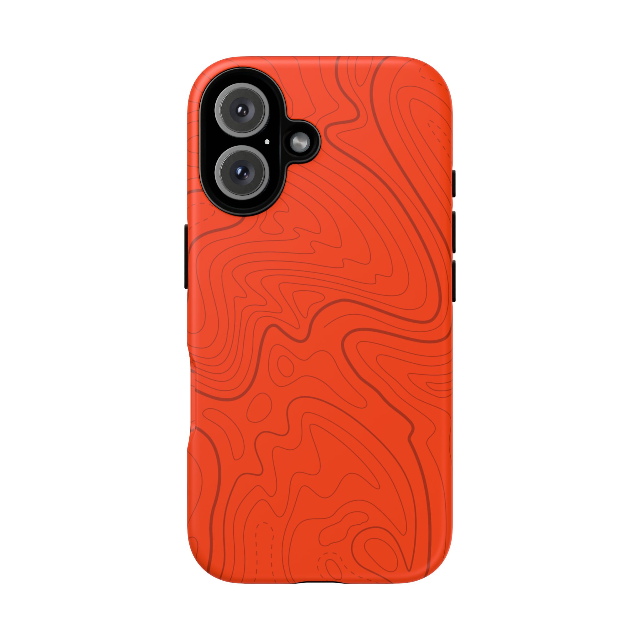 Hunter Orange Topo Phone Case - Gorilla Dirt Hunter Orange Topo Phone Case - Image 48