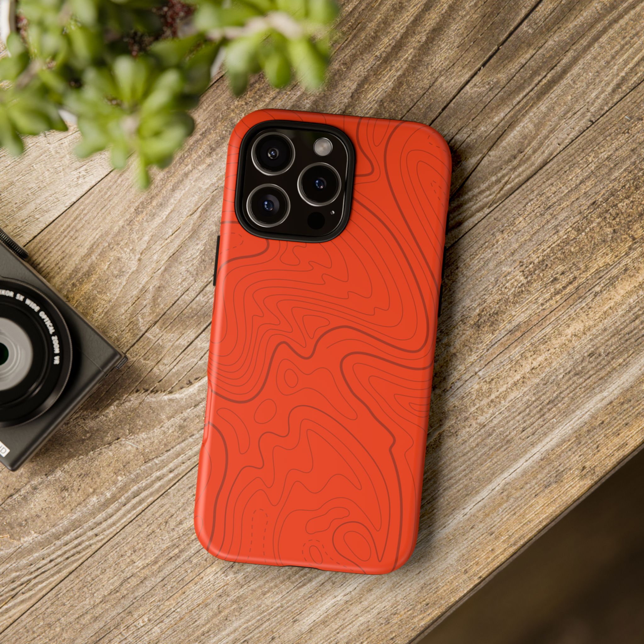 Hunter Orange Topo Phone Case - Gorilla Dirt Hunter Orange Topo Phone Case - Image 73