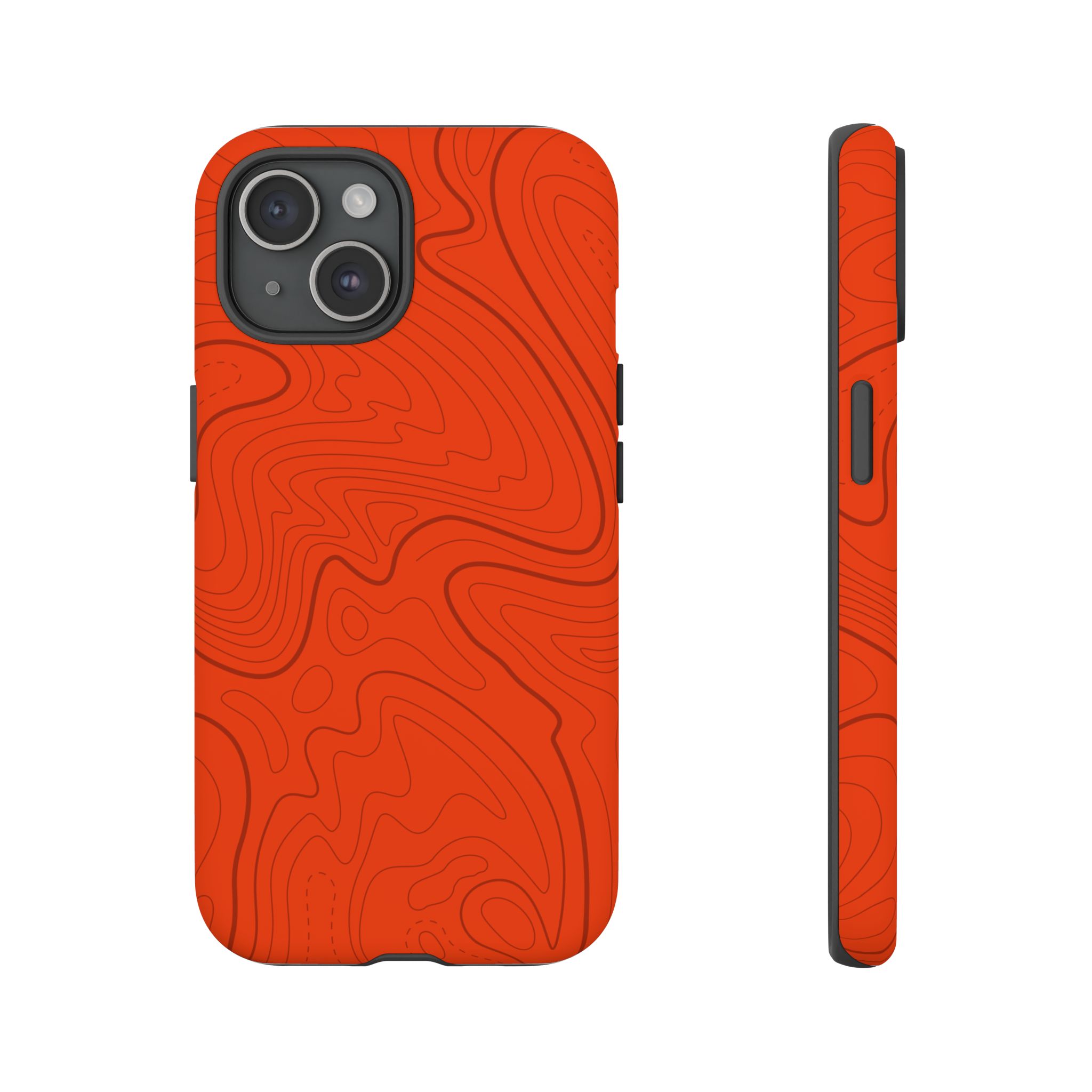 Hunter Orange Topo Phone Case - Gorilla Dirt Hunter Orange Topo Phone Case - Image 41