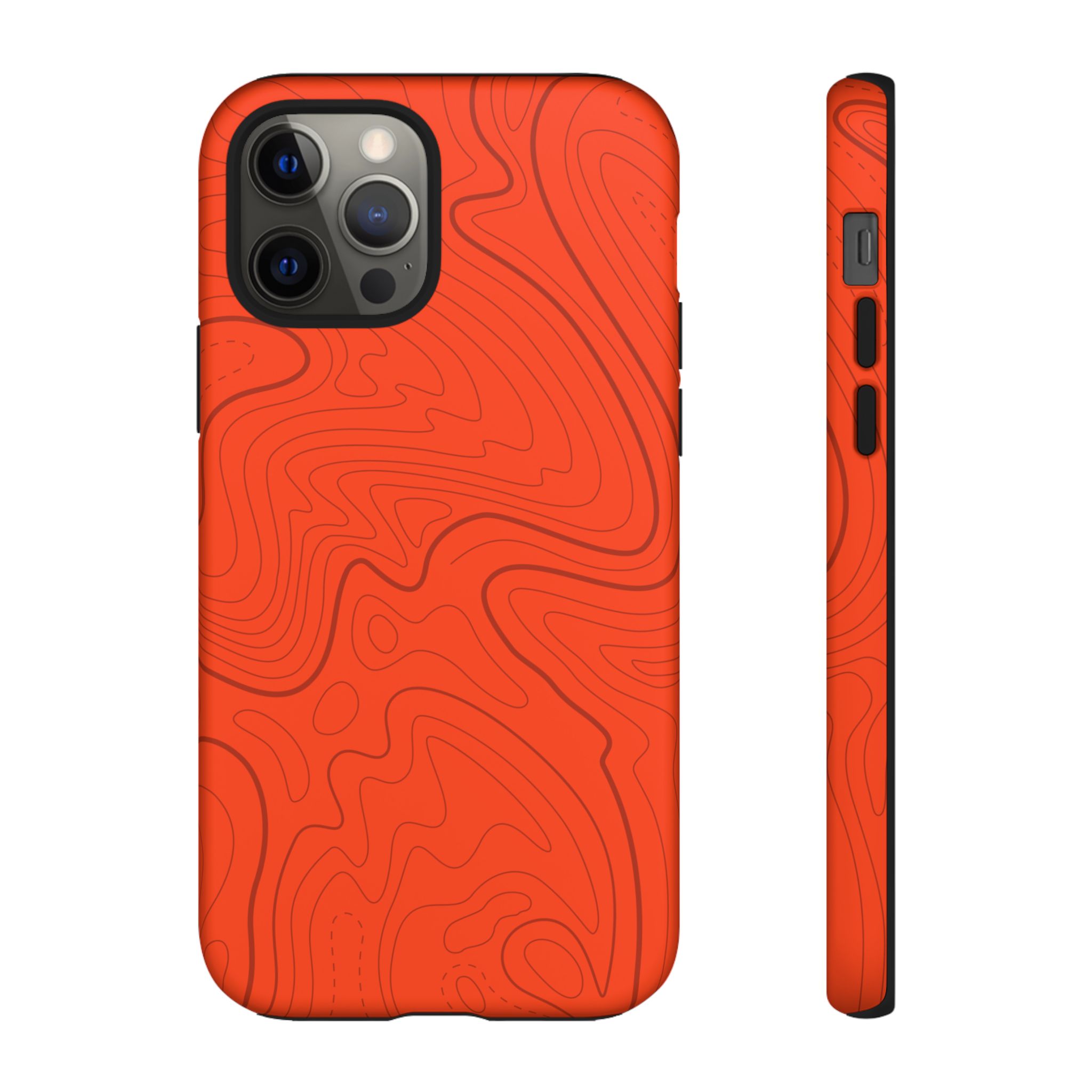 Hunter Orange Topo Phone Case - Gorilla Dirt Hunter Orange Topo Phone Case - Image 10