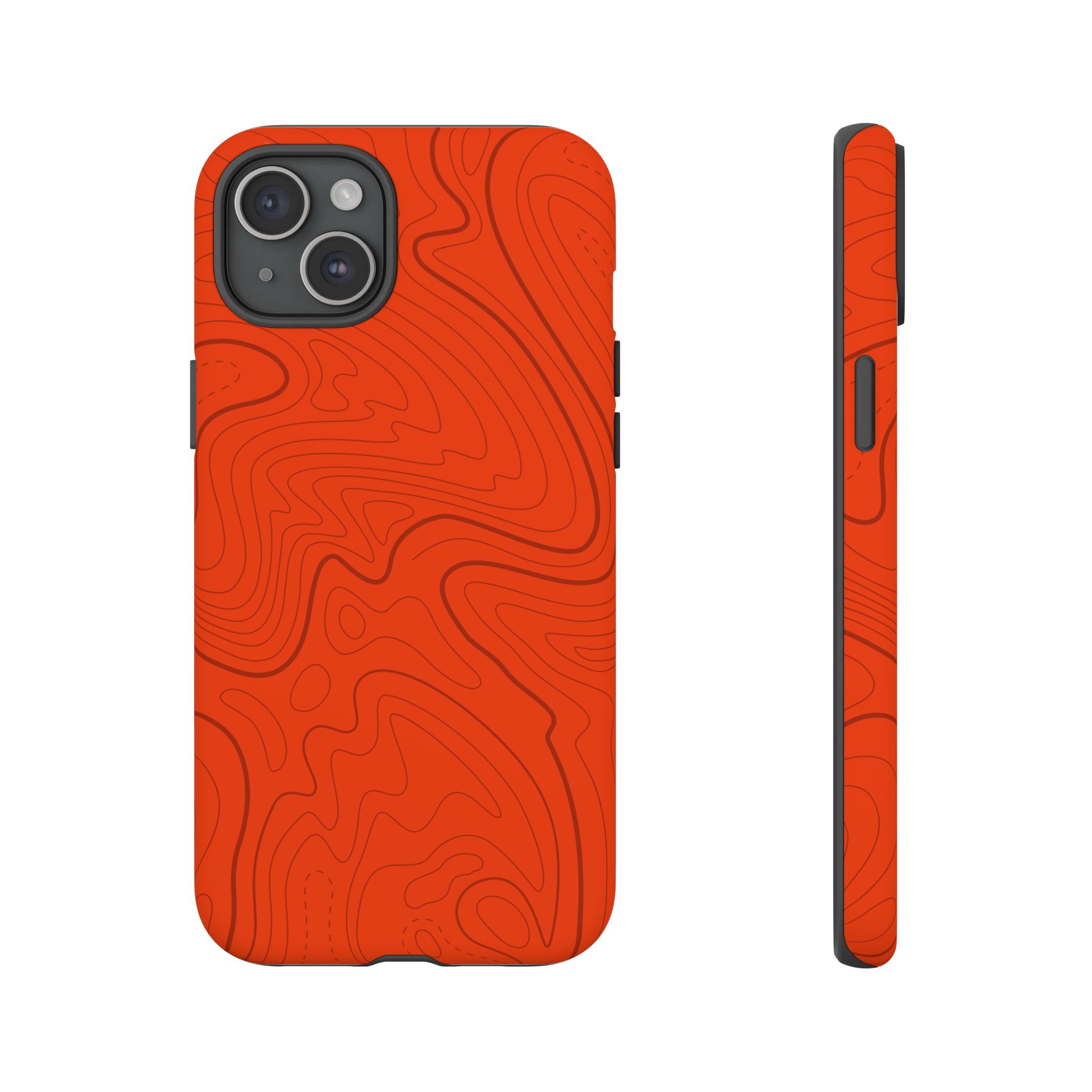 Hunter Orange Topo Phone Case - Gorilla Dirt Hunter Orange Topo Phone Case - Image 78