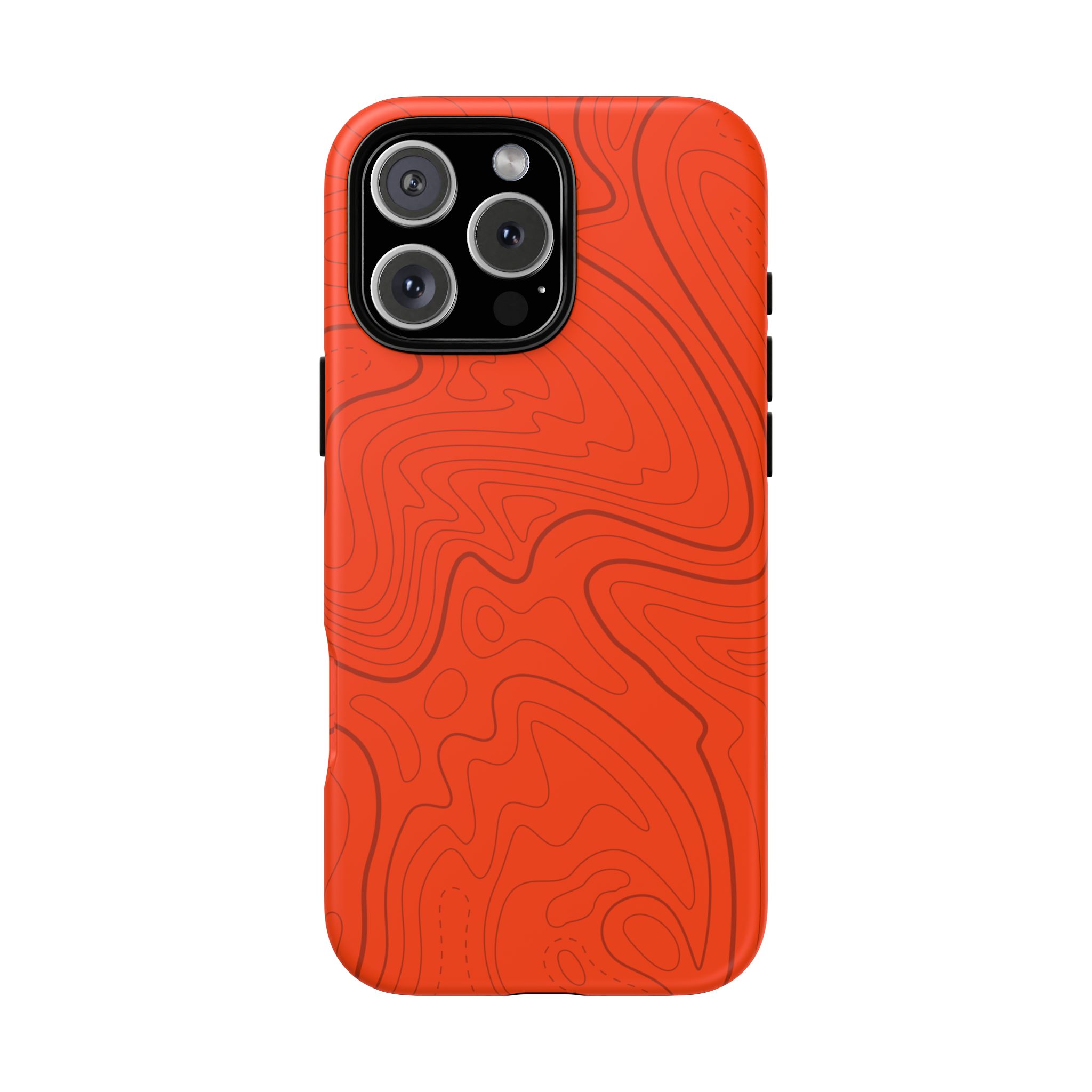 Hunter Orange Topo Phone Case - Gorilla Dirt Hunter Orange Topo Phone Case - Image 70