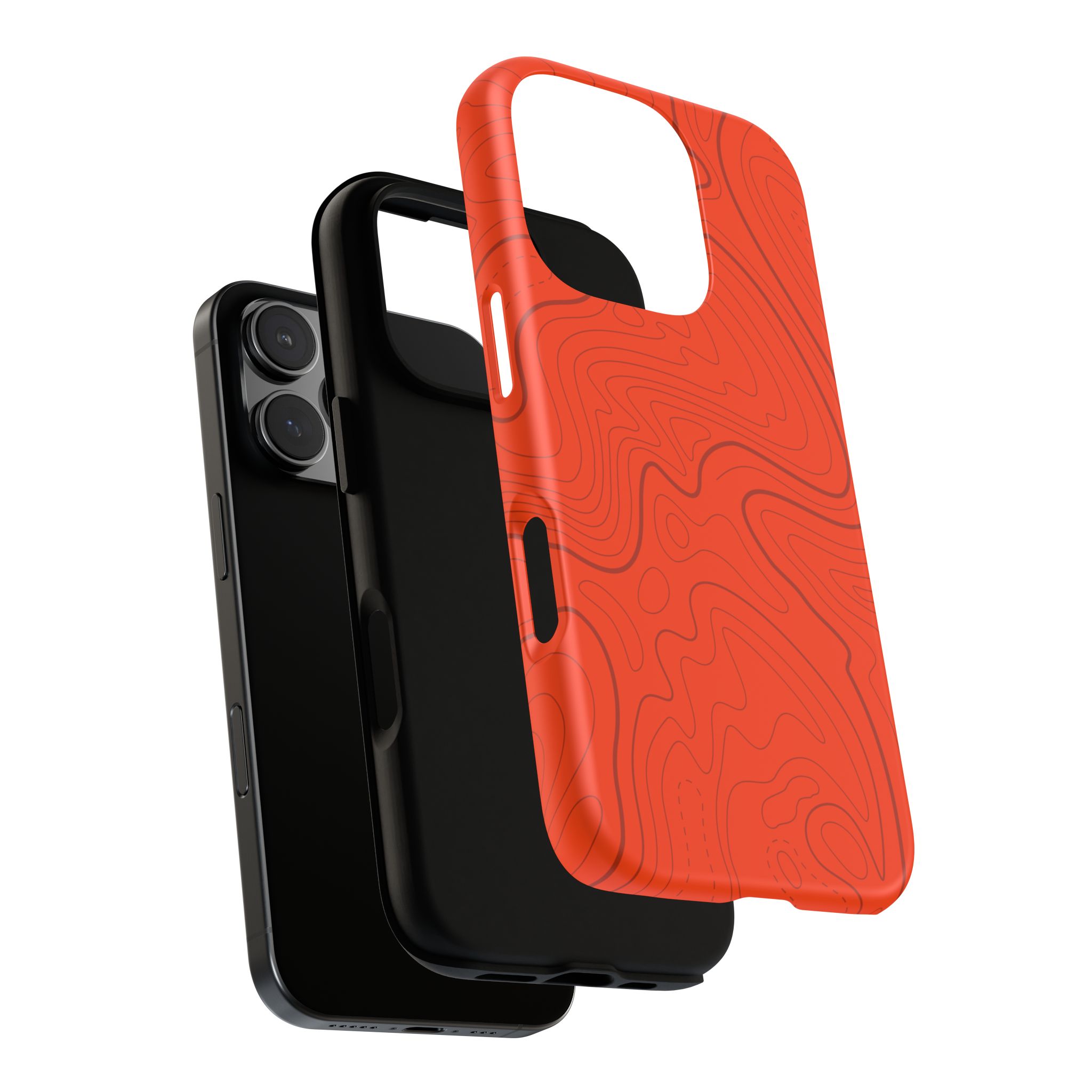 Hunter Orange Topo Phone Case - Gorilla Dirt Hunter Orange Topo Phone Case - Image 68